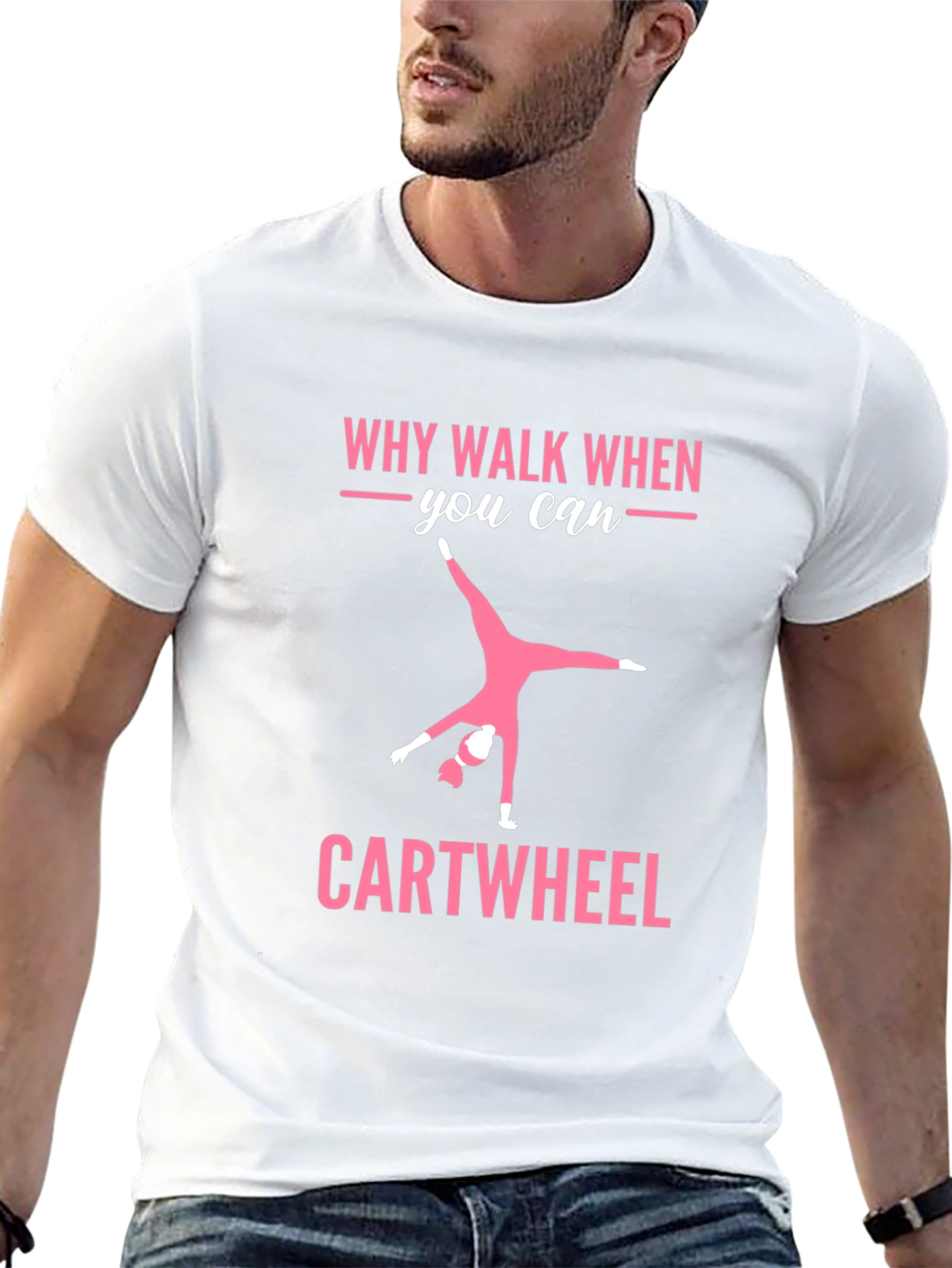 Why Walk? Cartwheel Graphic Tee - Gymnastics Shirt