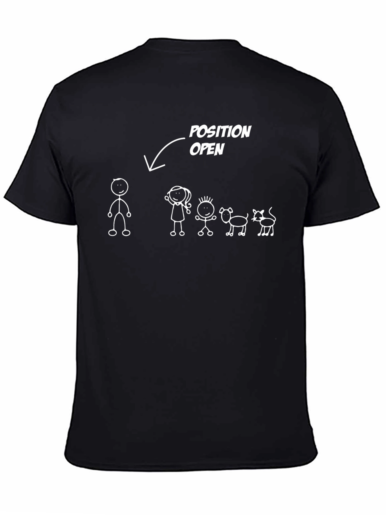 Position Open Stick Figure Graphic Tee