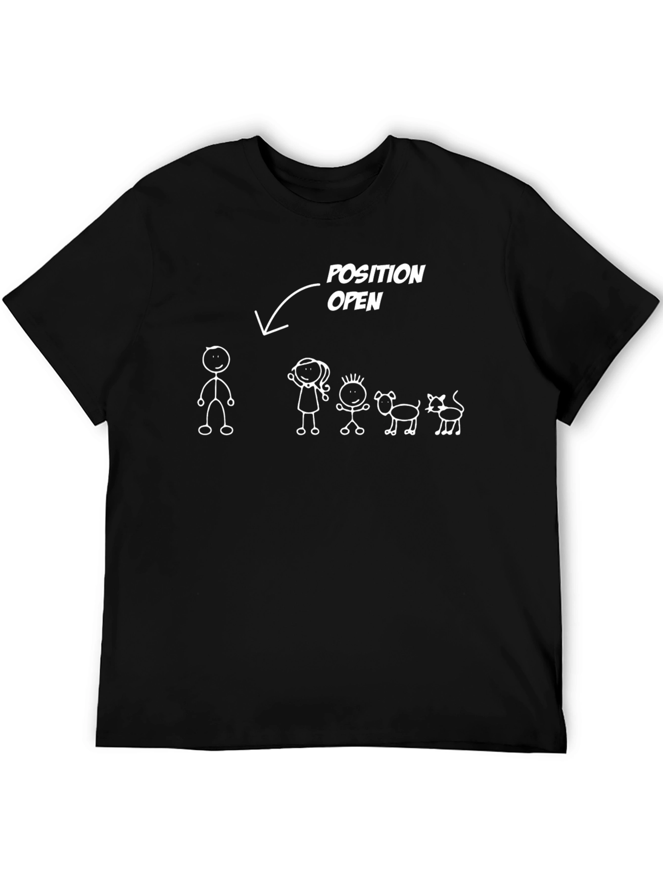 Position Open Stick Figure Graphic Tee