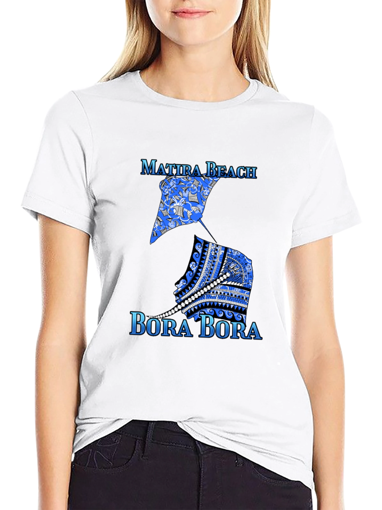 Matira Beach Bora Bora Graphic Tee