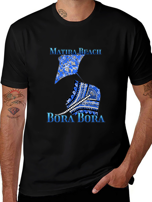 Matira Beach Bora Bora Graphic Tee