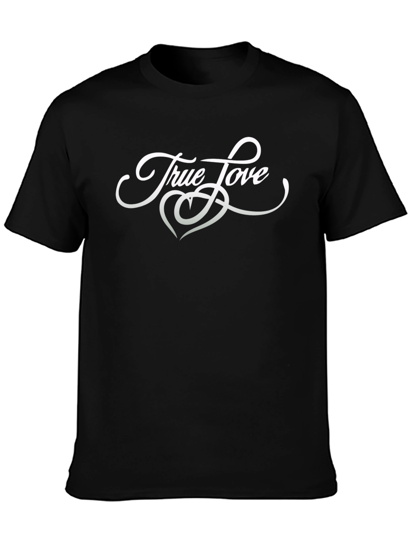 True Love Graphic Tee - Stylish Black T-Shirt