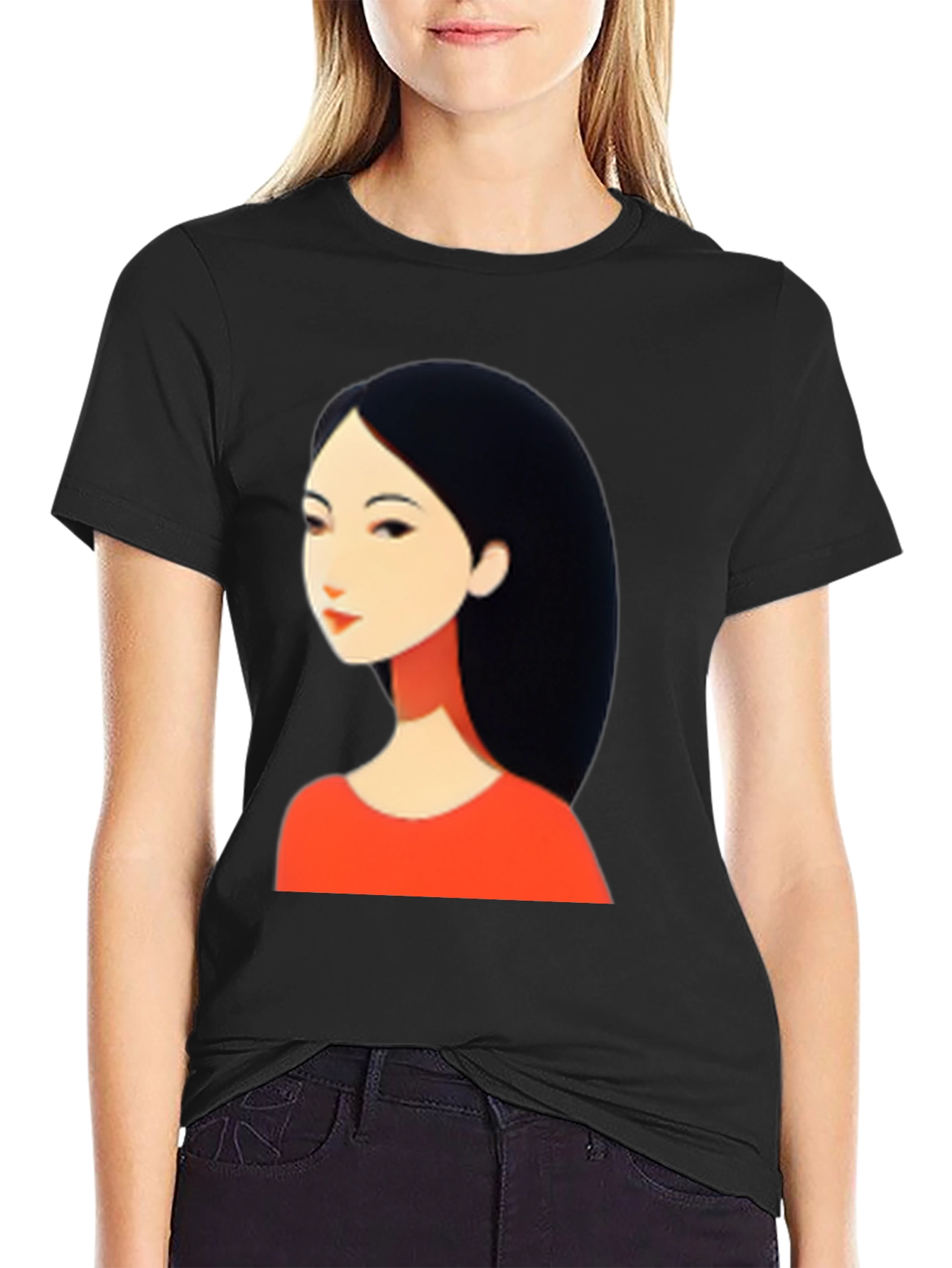Anime Graphic Tee - Stylish Black T-Shirt