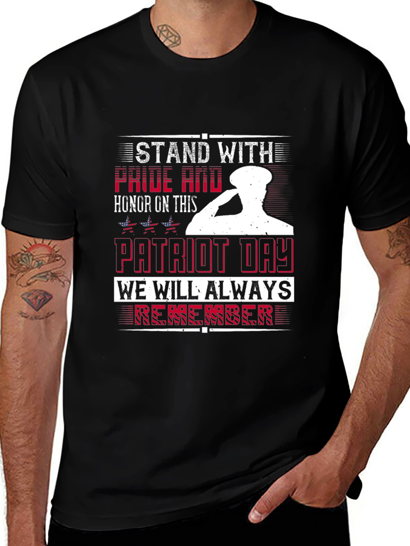 Patriot Day Graphic Tee - Stand With Pride