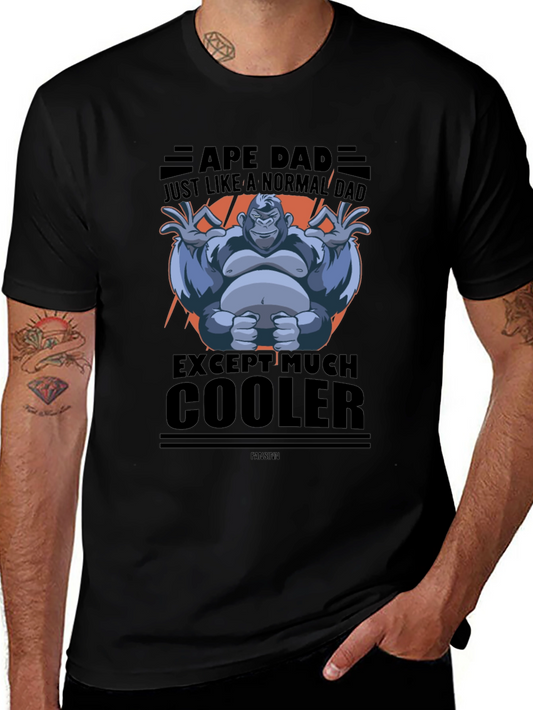 Ape Dad Graphic T-Shirt - Cool Fathers Day Gift