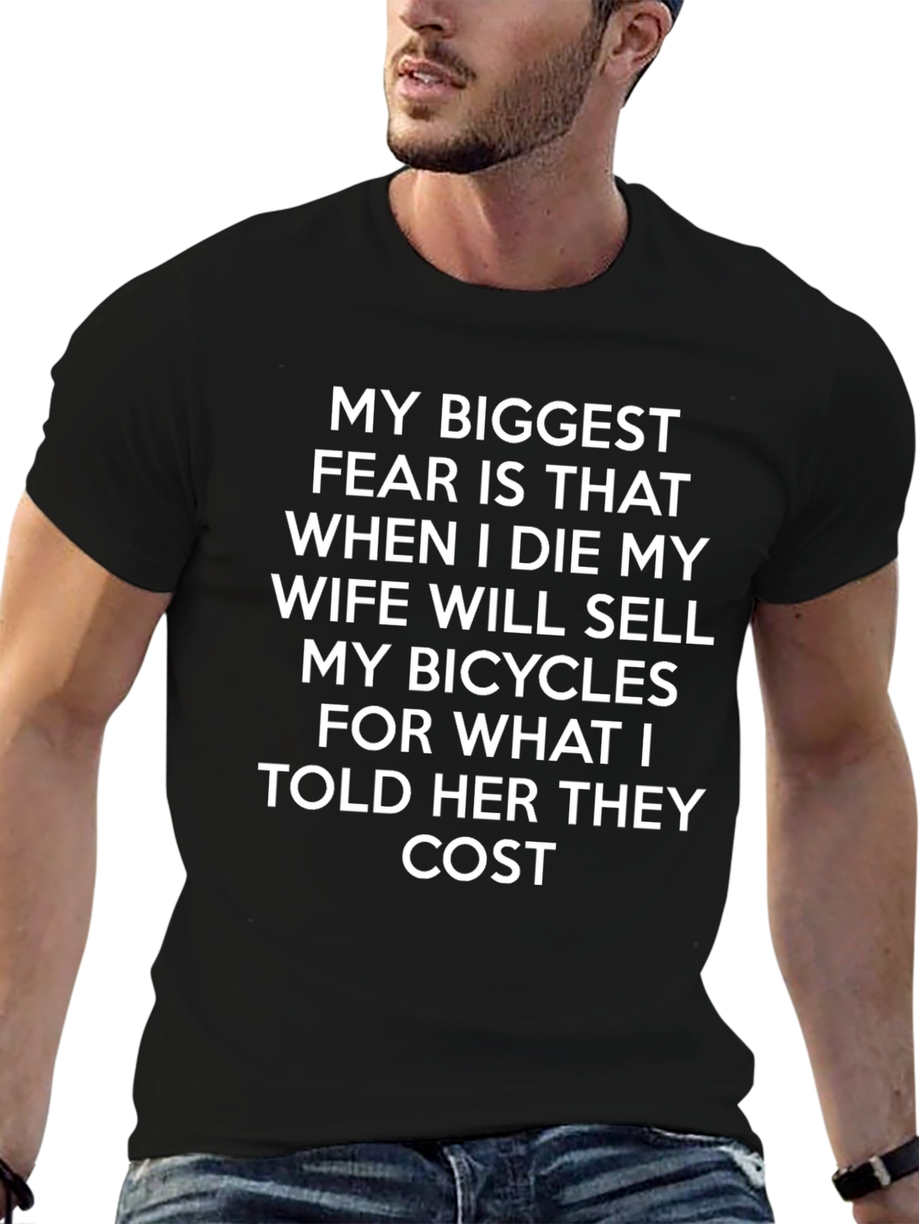 Funny Bicyclist T-Shirt - My Biggest Fear