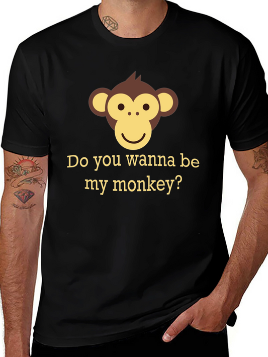 Monkey Graphic Tee - Do You Wanna Be My Monkey?
