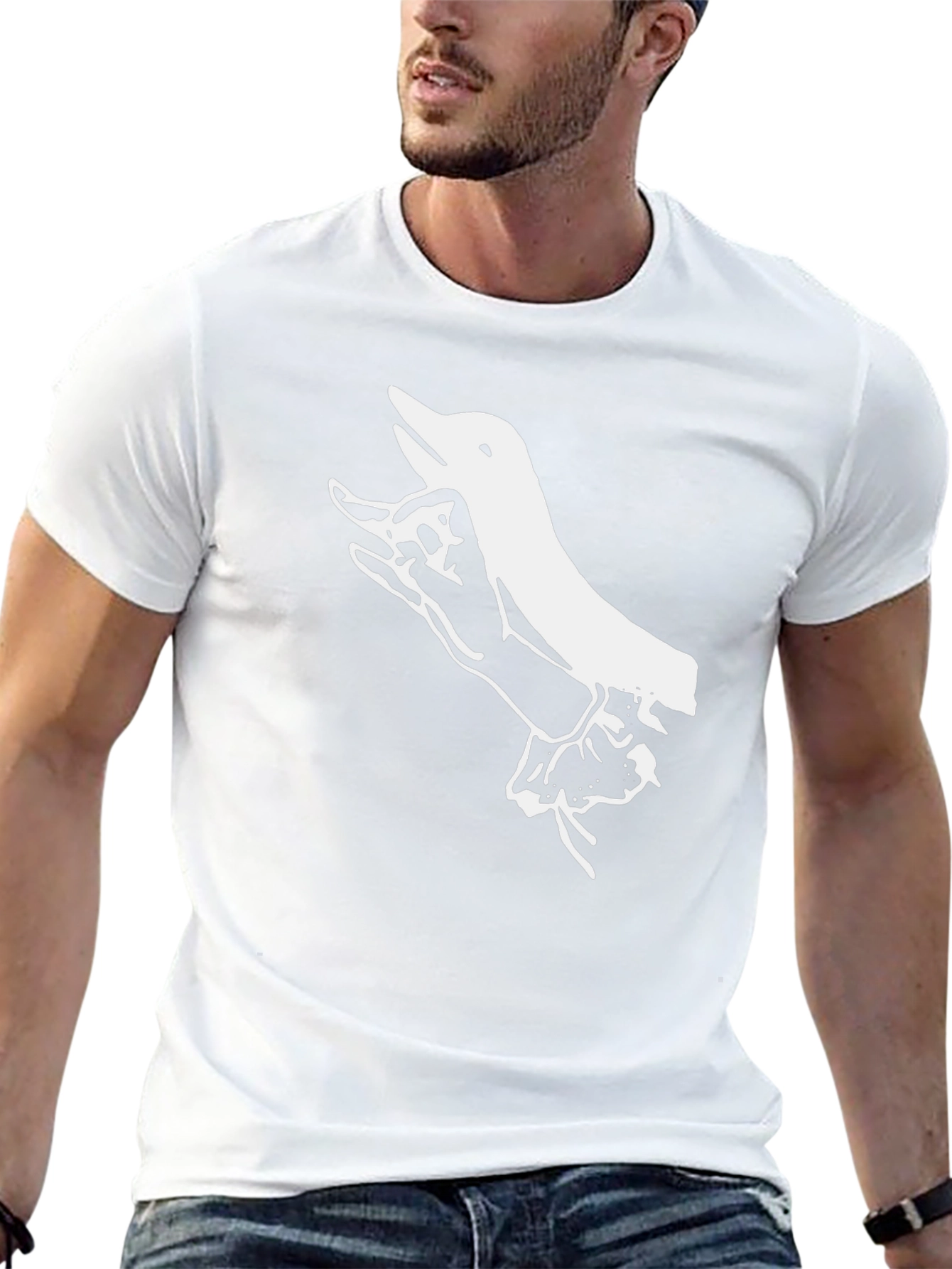 Hand Shadow Puppet T-Shirt - Black