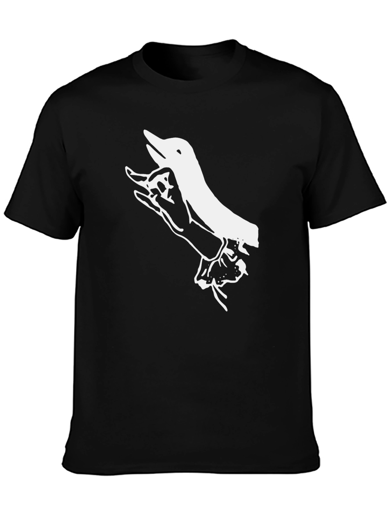 Hand Shadow Puppet T-Shirt - Black