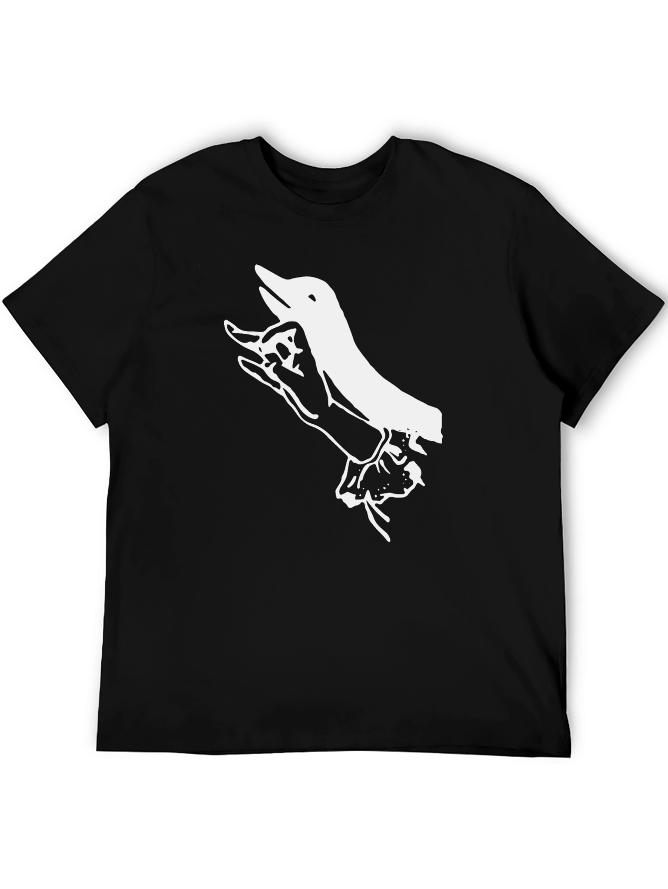 Hand Shadow Puppet T-Shirt - Black