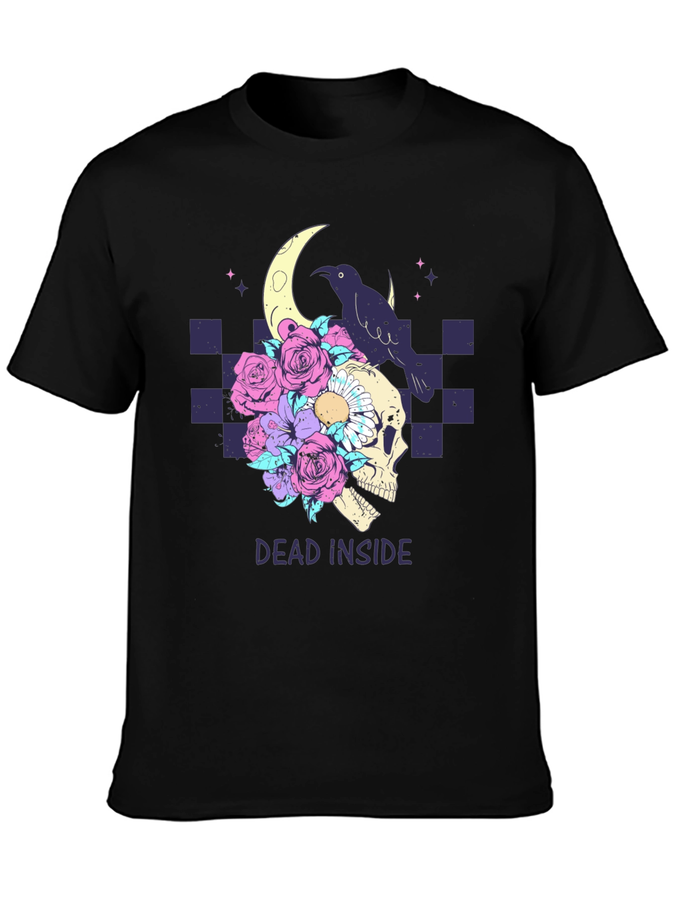 Dead Inside Raven Skull T-Shirt