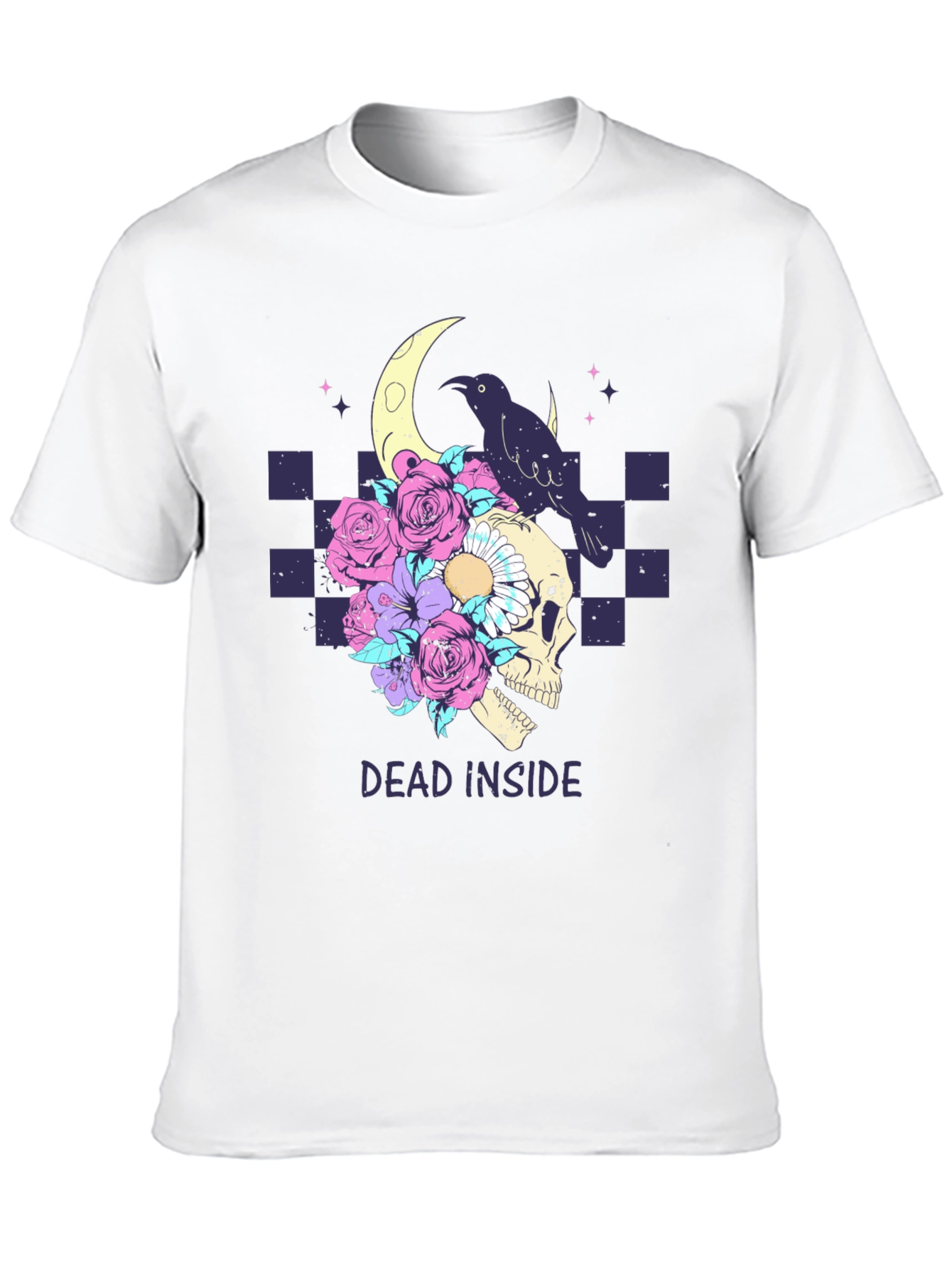 Dead Inside Raven Skull T-Shirt