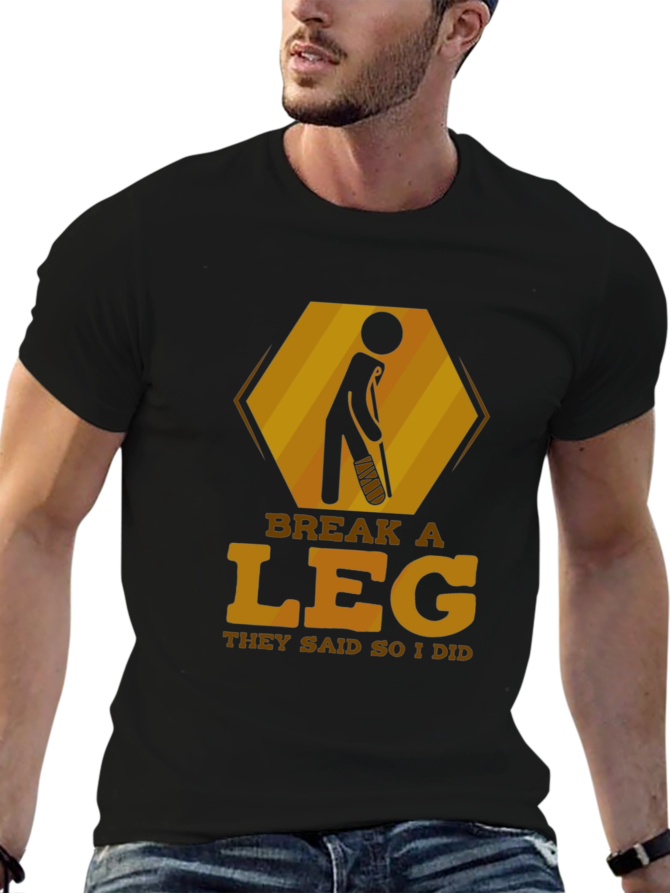Break a Leg T-Shirt - Humor Injury Tee