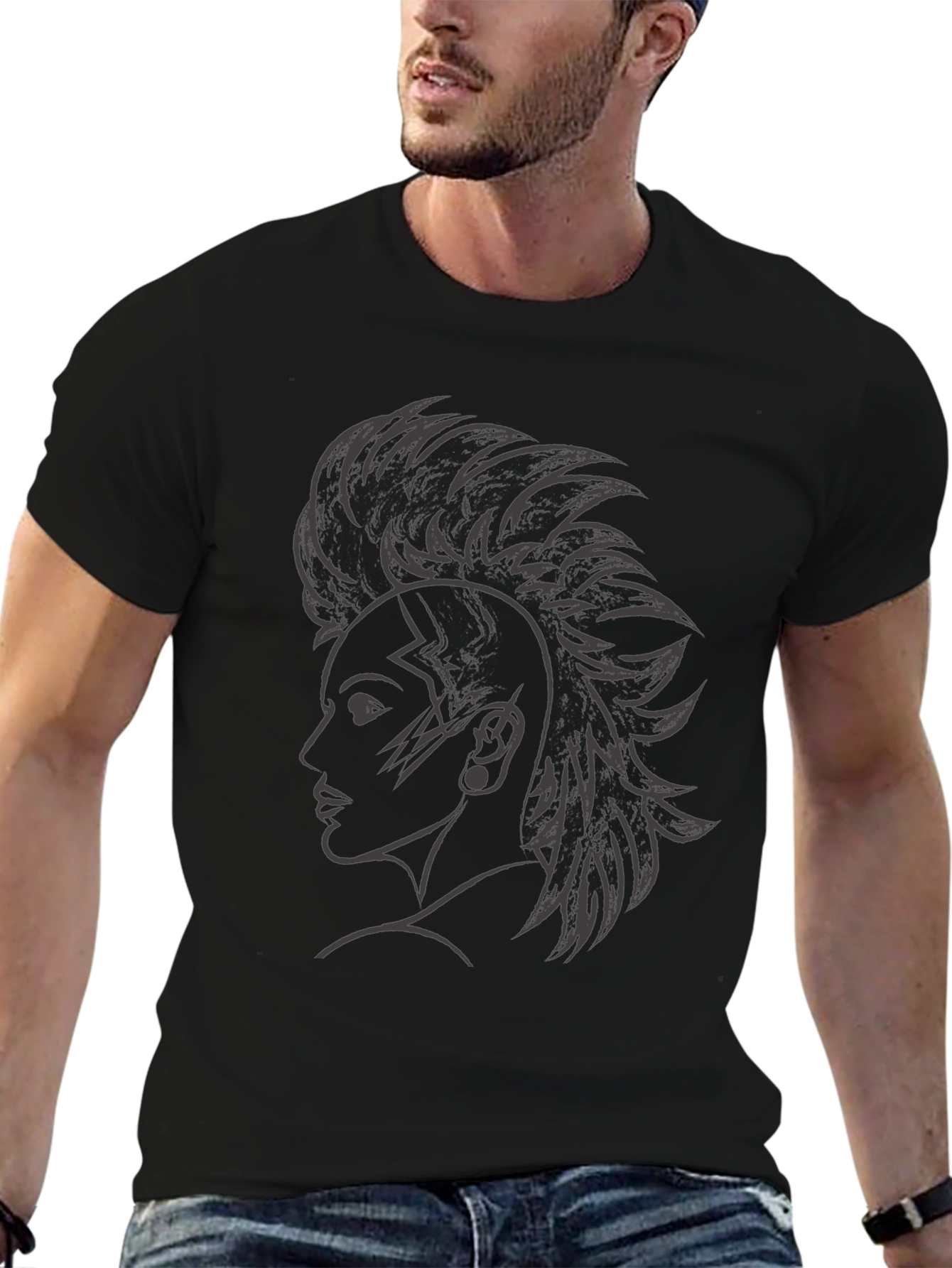 Edgy Graphic Tee - Punk Style