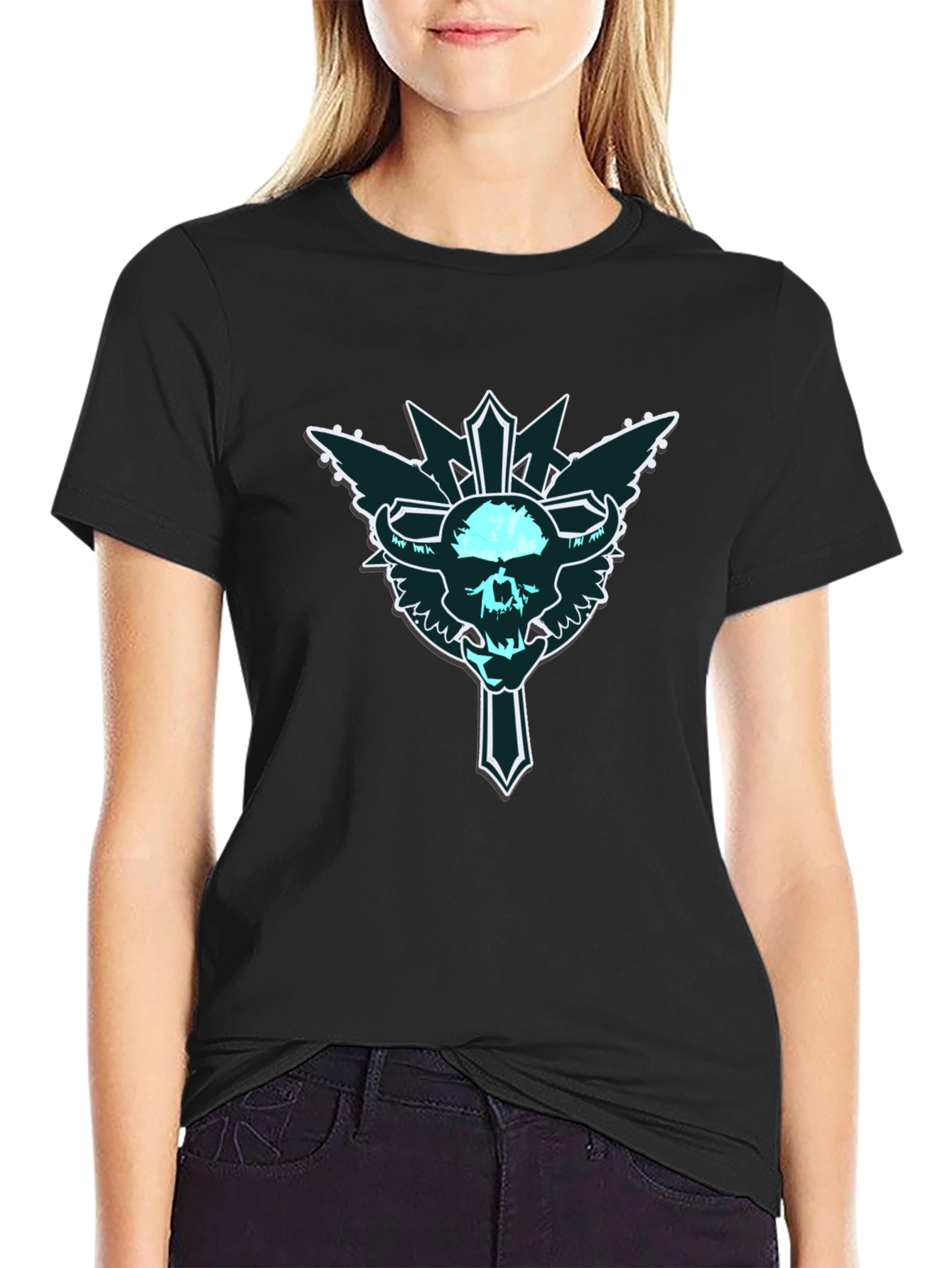 Skull Cross Black T-Shirt