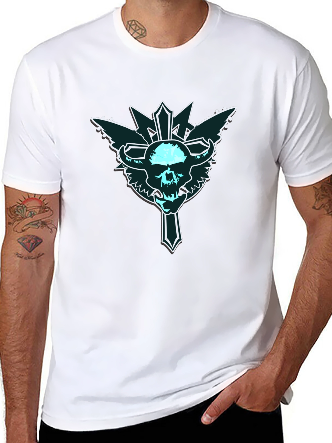 Skull Cross Black T-Shirt