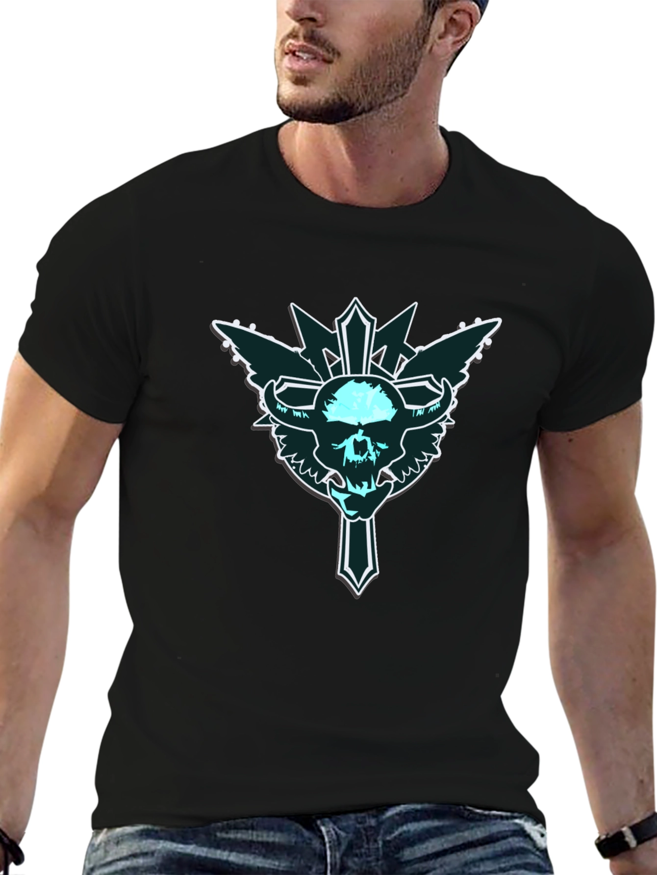Skull Cross Black T-Shirt