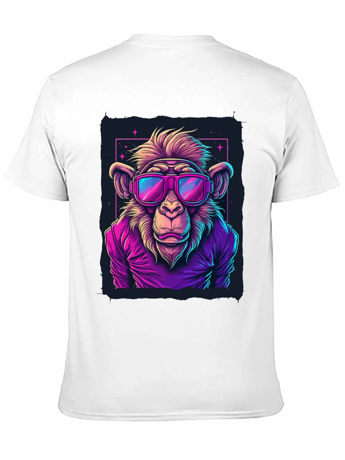 Cool Monkey Graphic Tee - Retro Style