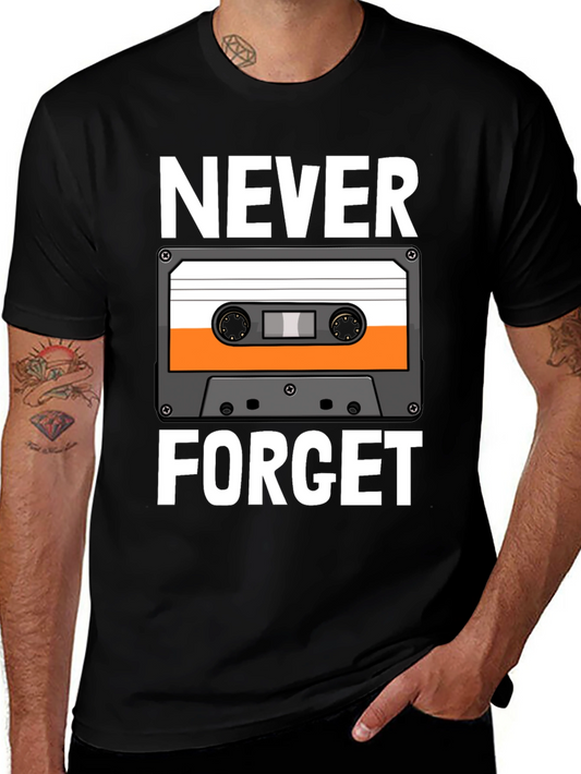 Never Forget Cassette Tape Graphic Tee