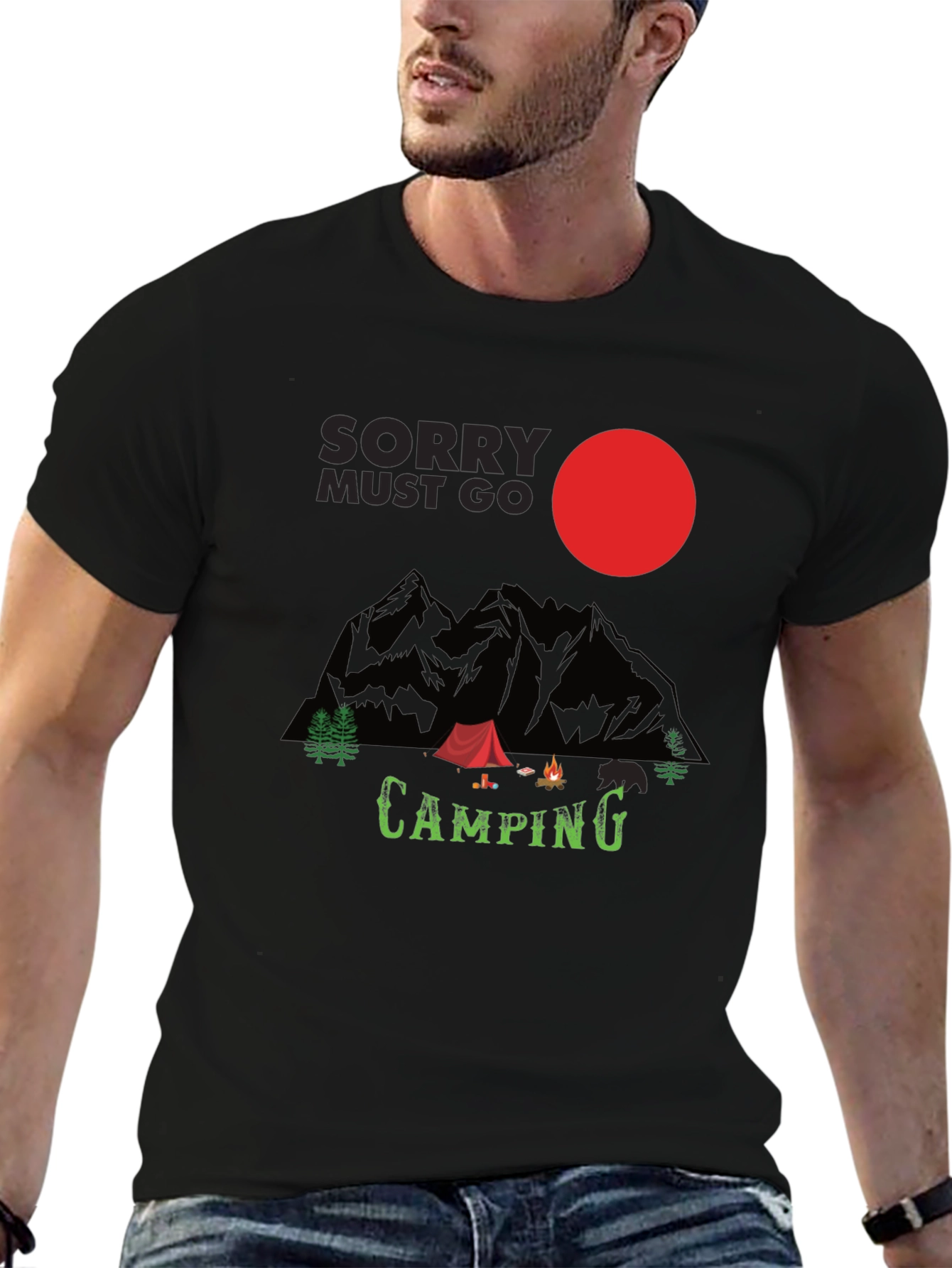 Sorry Must Go Camping T-Shirt - Adventure Time!