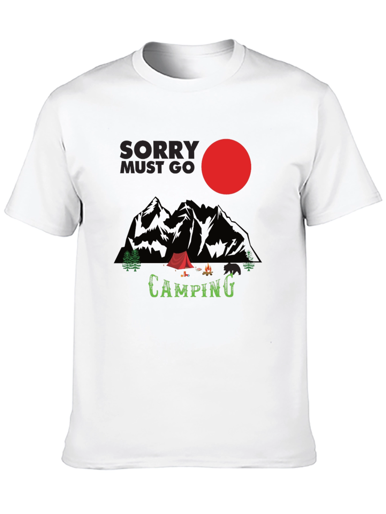 Sorry Must Go Camping T-Shirt - Adventure Time!