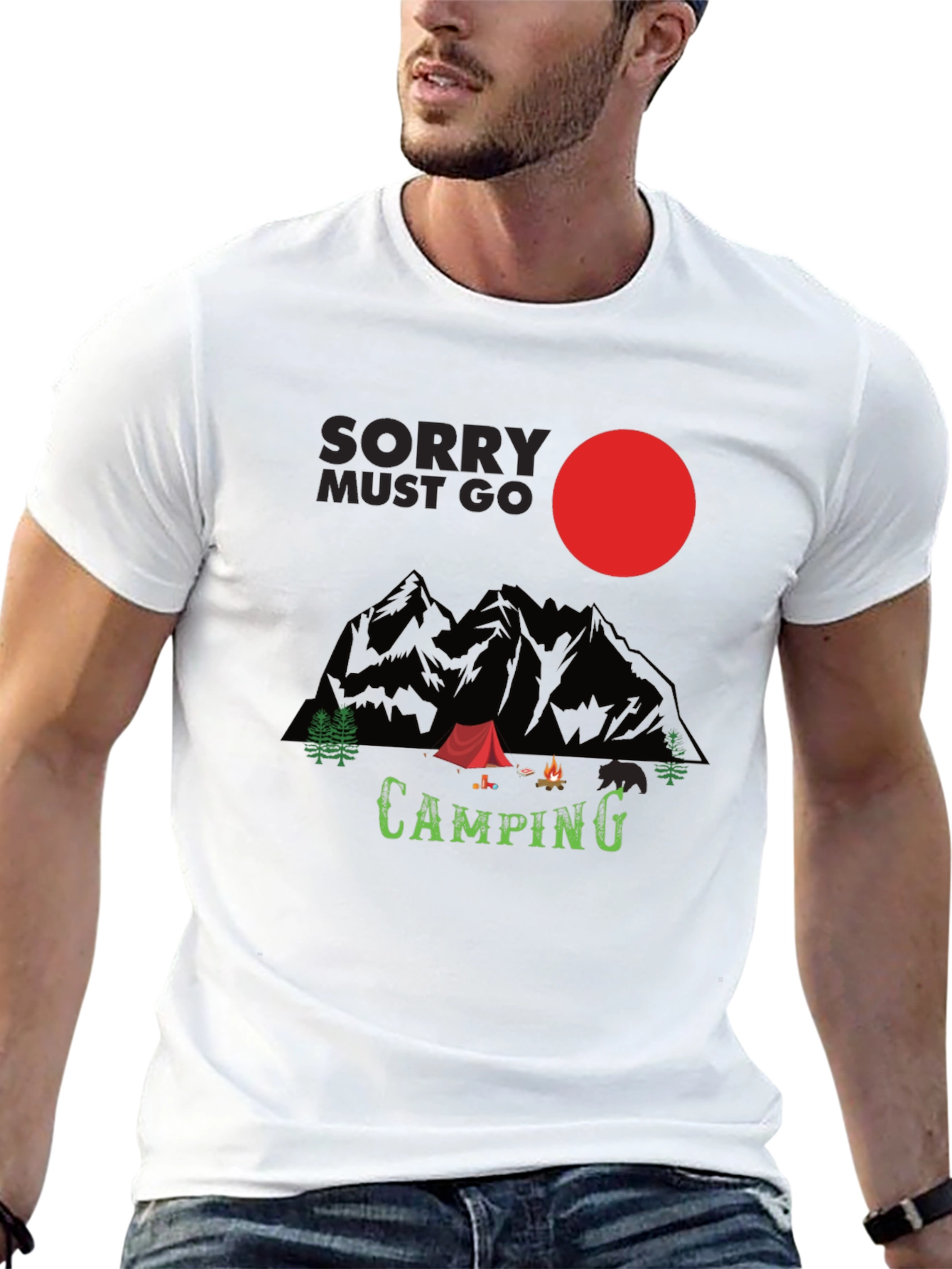 Sorry Must Go Camping T-Shirt - Adventure Time!