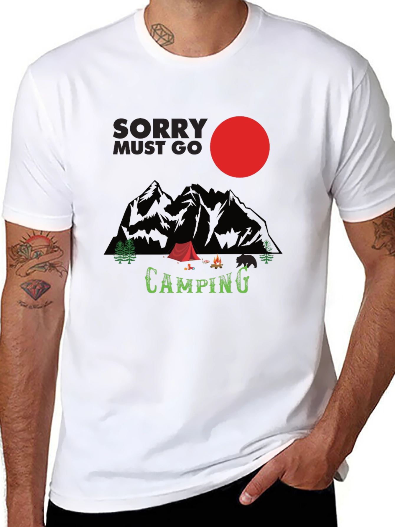Sorry Must Go Camping T-Shirt - Adventure Time!
