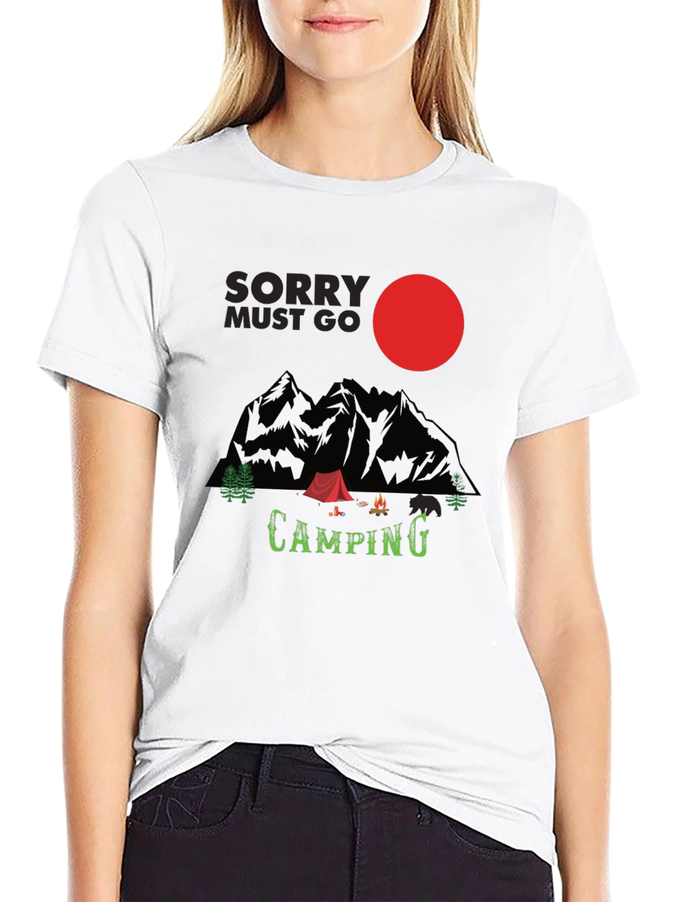 Sorry Must Go Camping T-Shirt - Adventure Time!