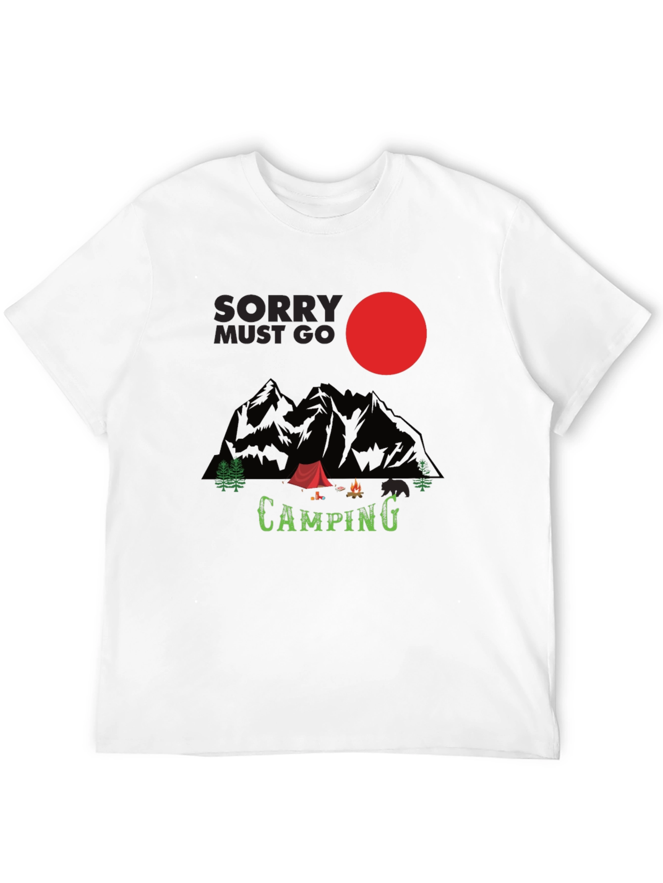 Sorry Must Go Camping T-Shirt - Adventure Time!