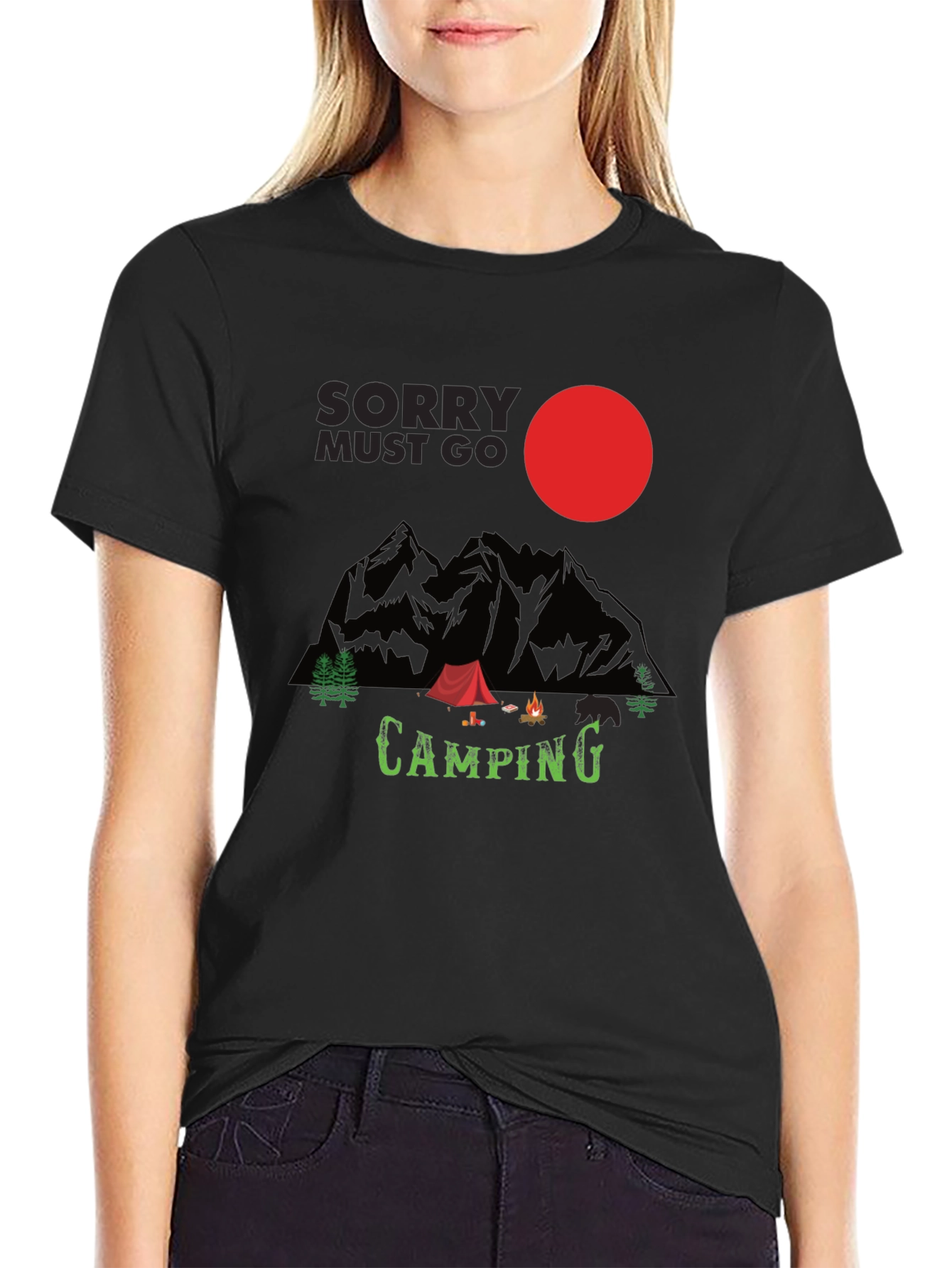 Sorry Must Go Camping T-Shirt - Adventure Time!