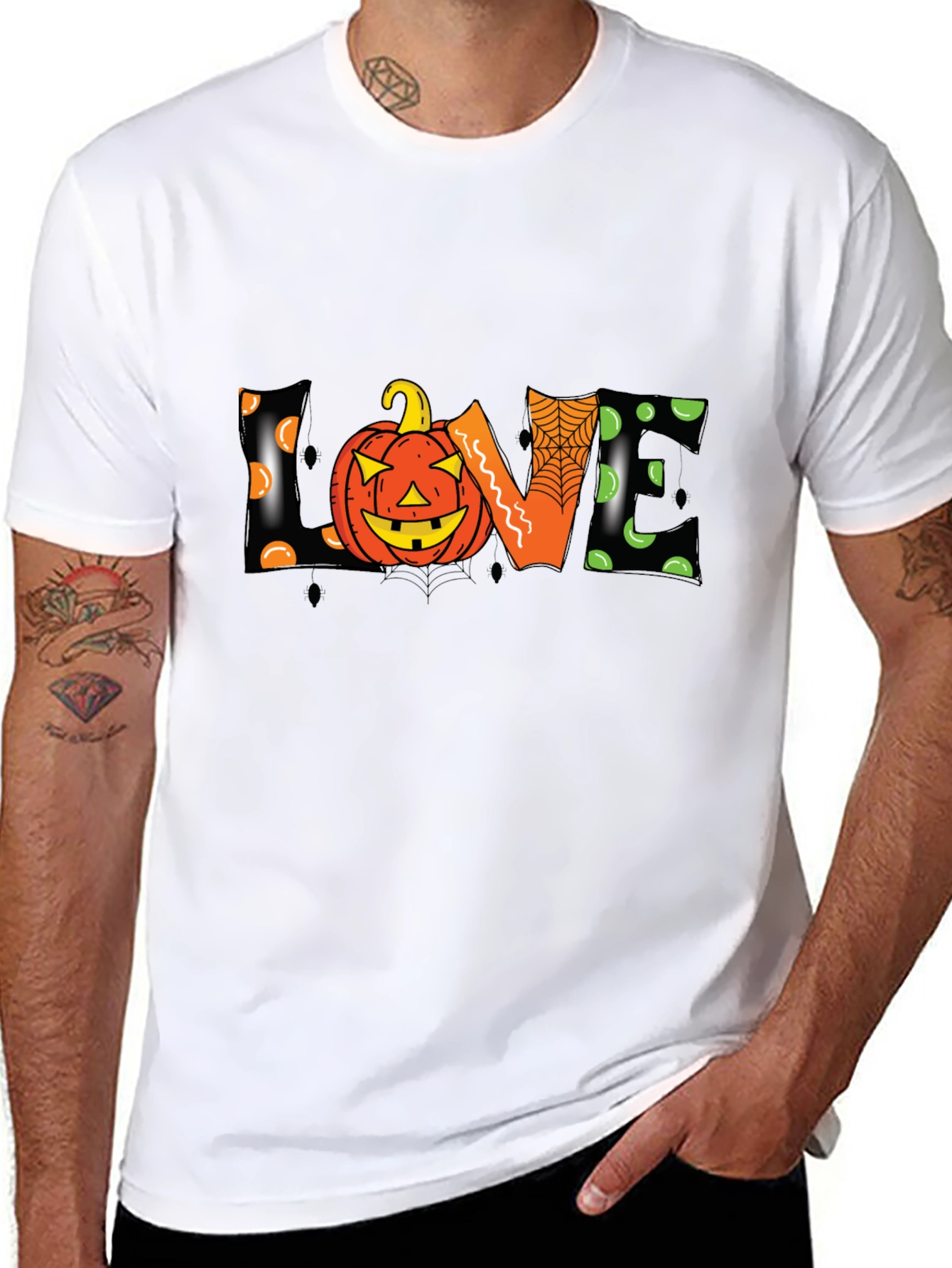 Halloween Pumpkin LOVE Graphic Tee
