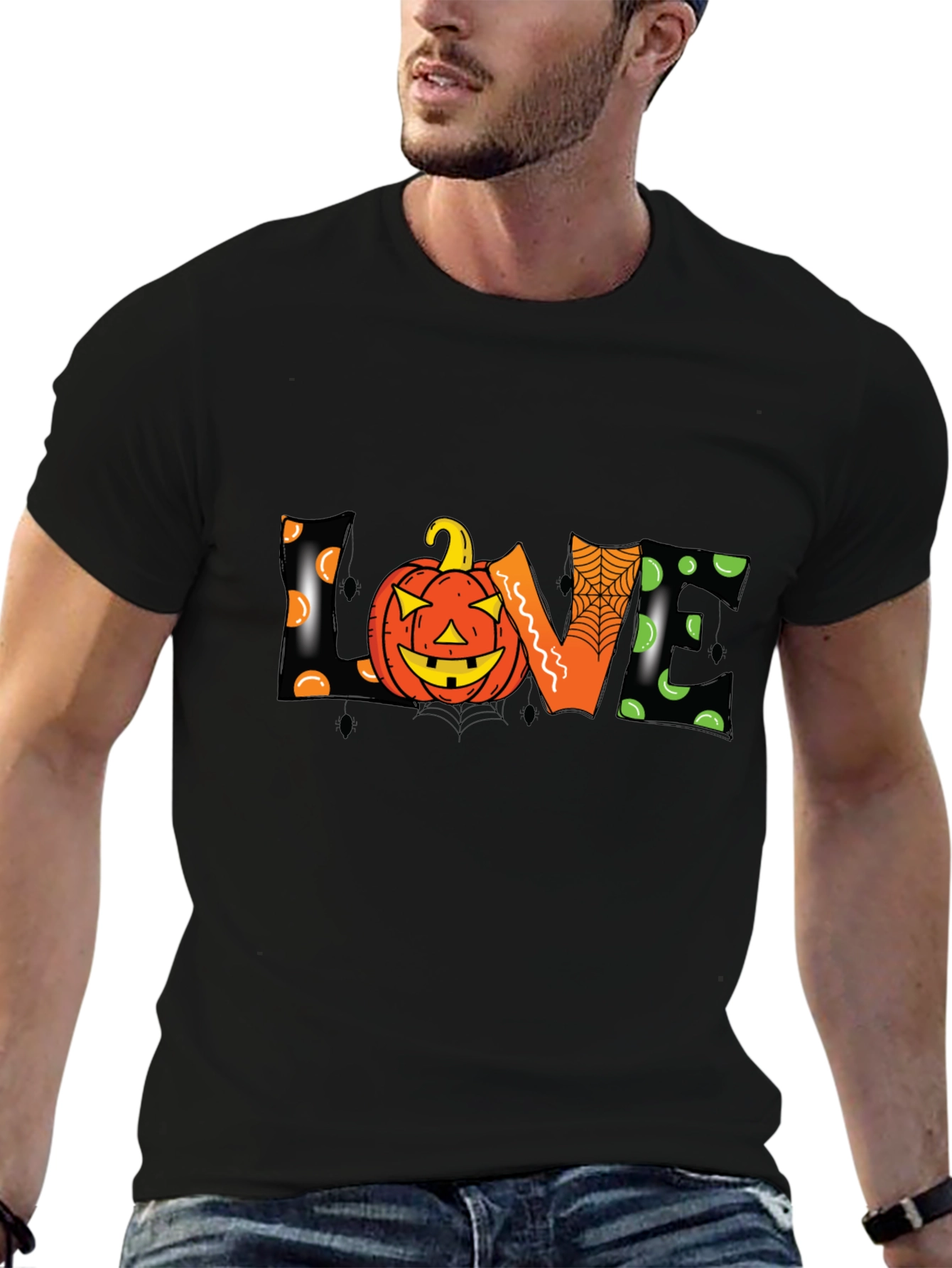 Halloween Pumpkin LOVE Graphic Tee