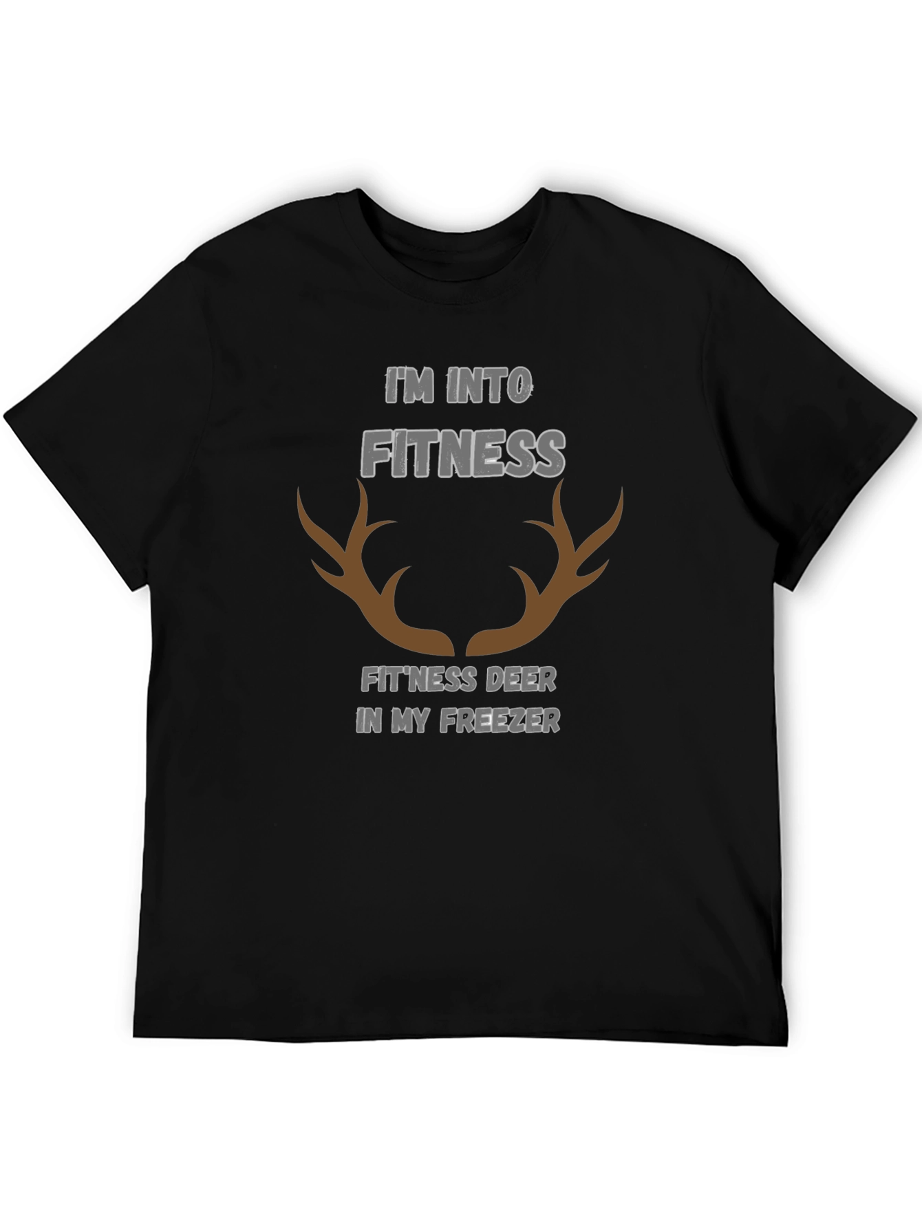 Fitness Deer Funny Graphic T-Shirt