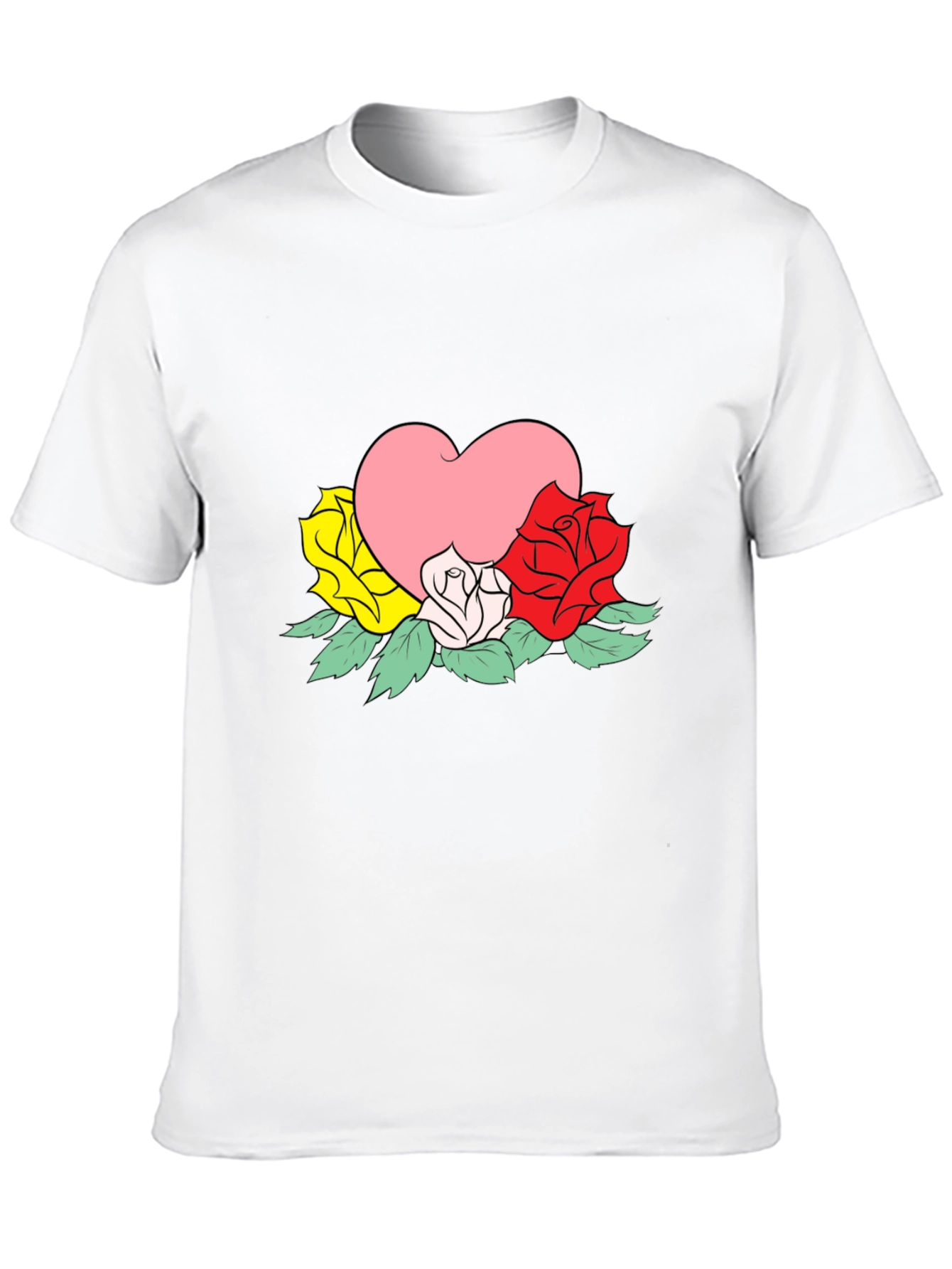 Heart & Roses Graphic Tee