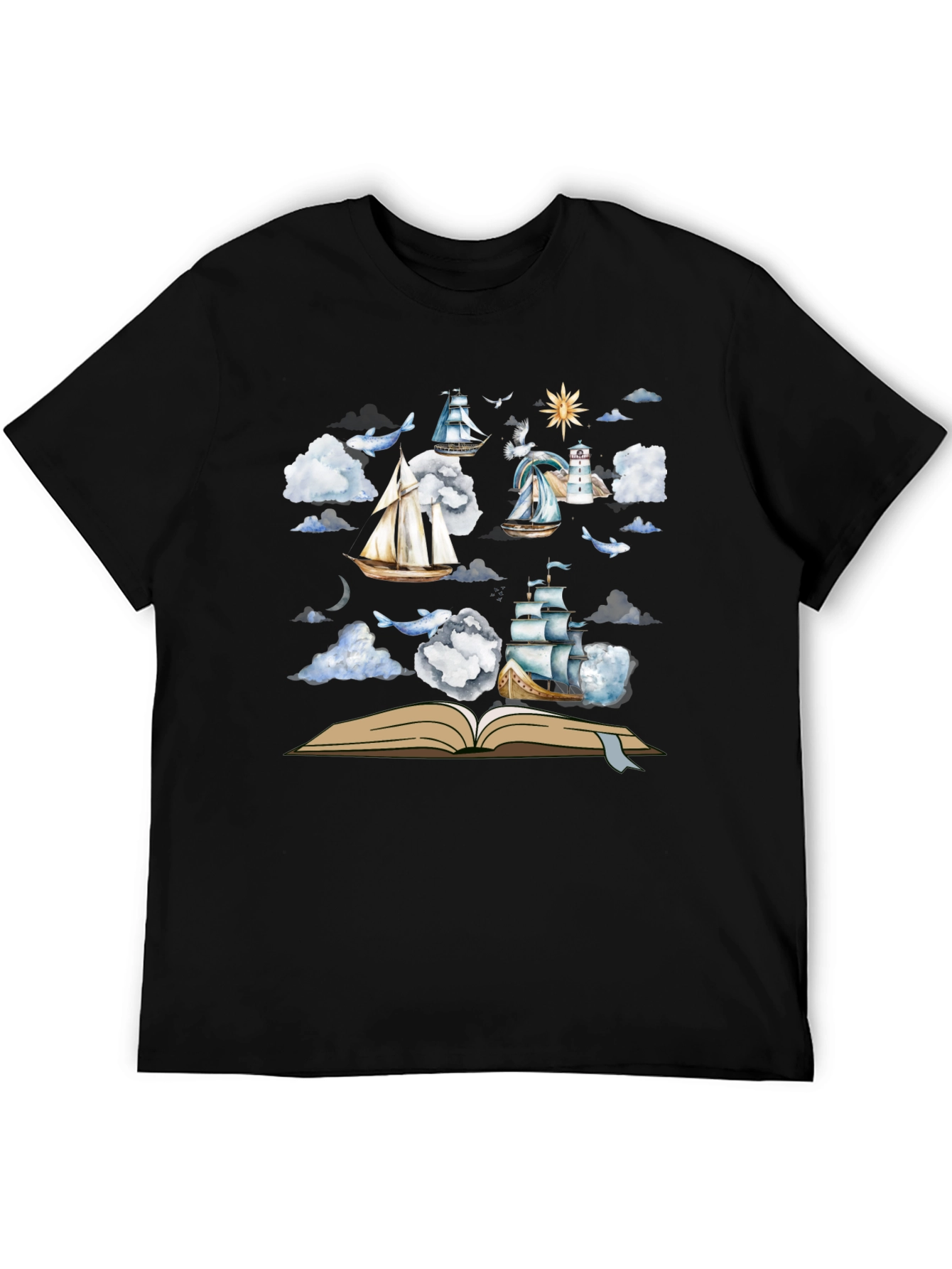 Nautical Open Book T-Shirt