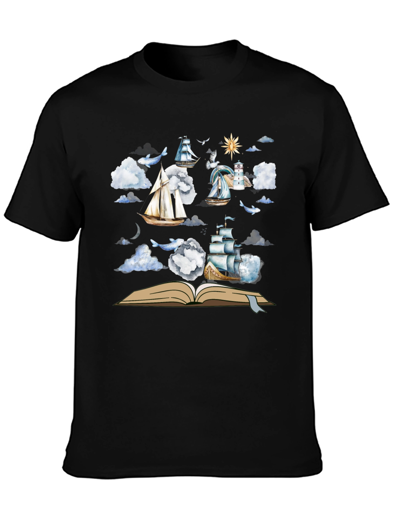 Nautical Open Book T-Shirt