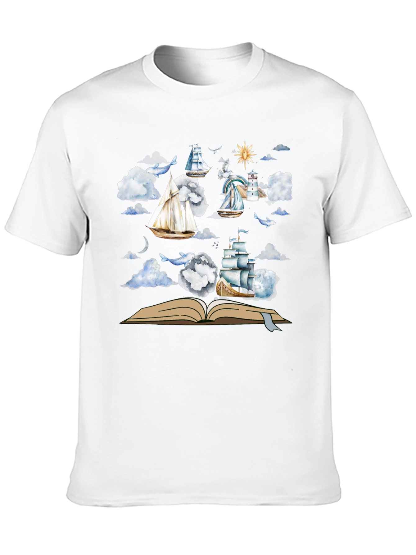 Nautical Open Book T-Shirt