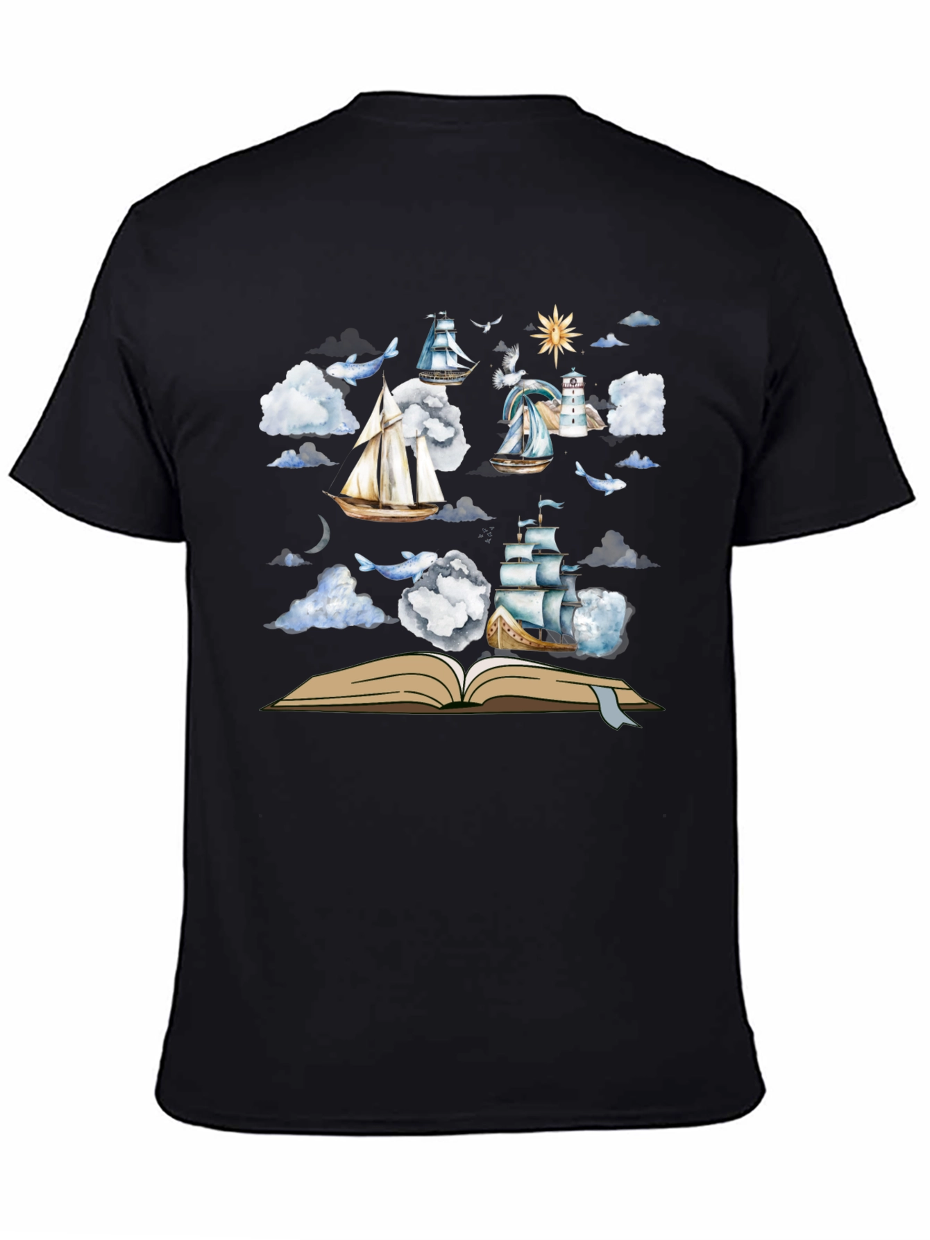 Nautical Open Book T-Shirt