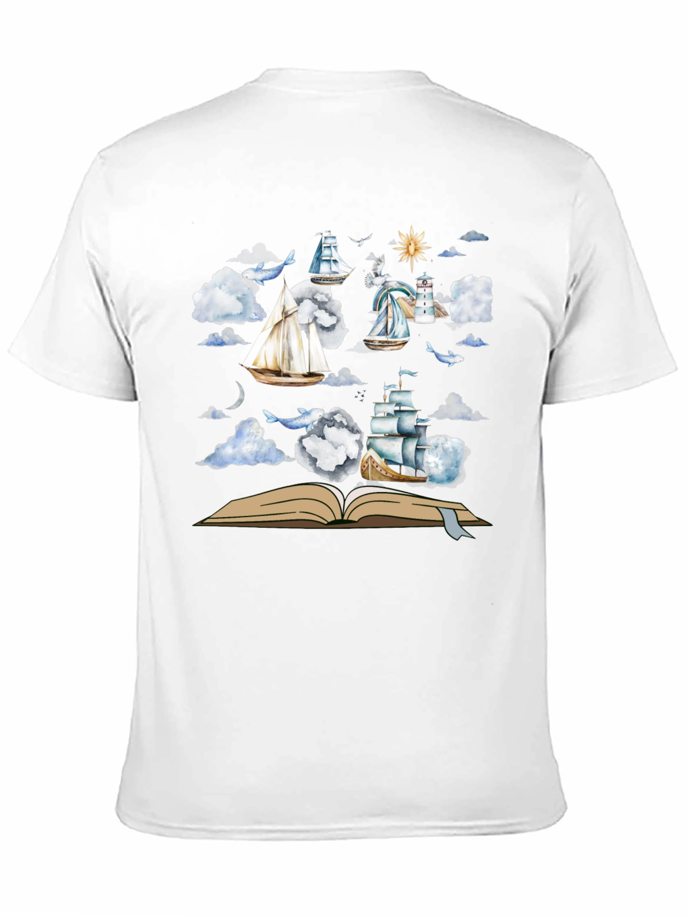 Nautical Open Book T-Shirt