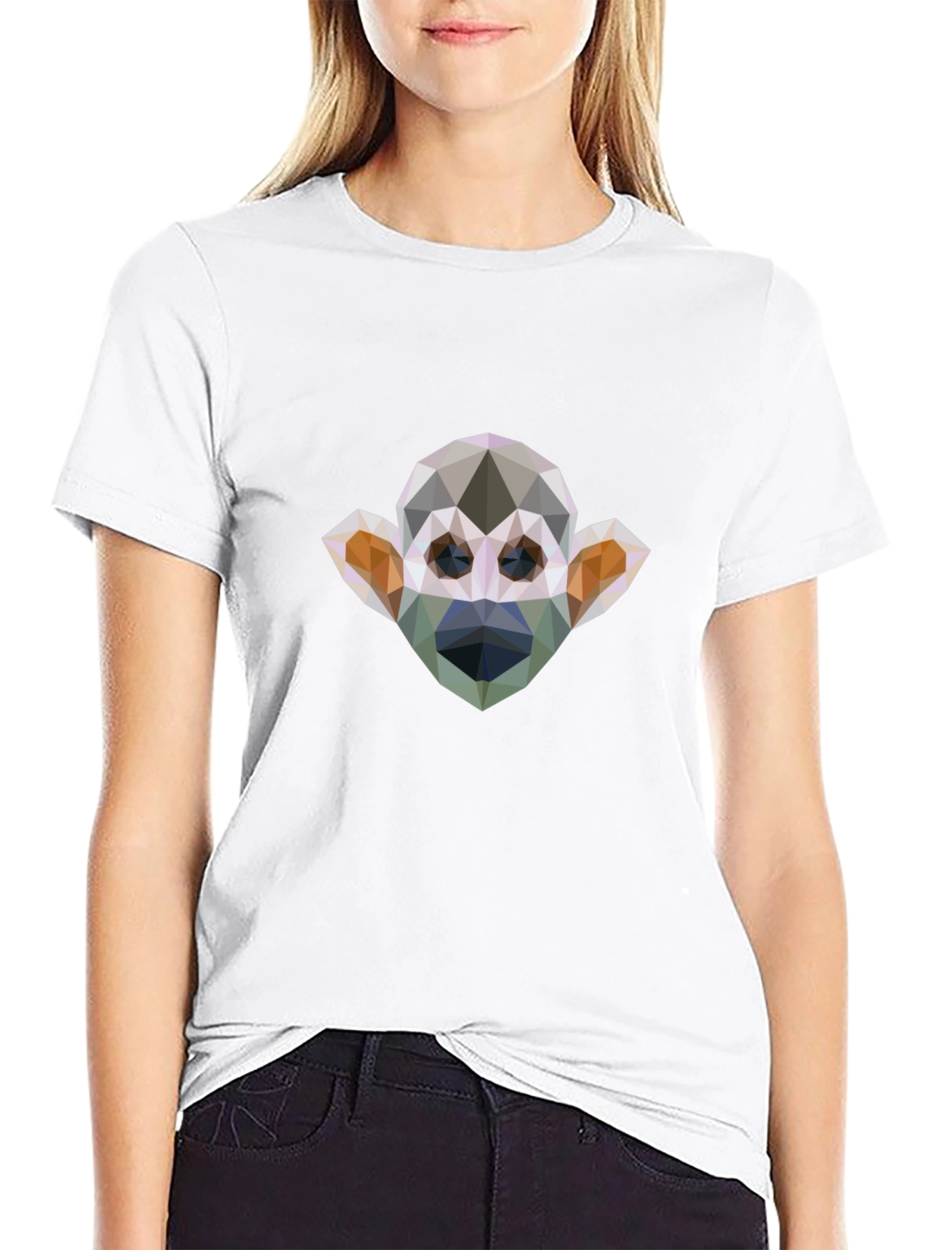 Geometric Monkey Graphic Tee