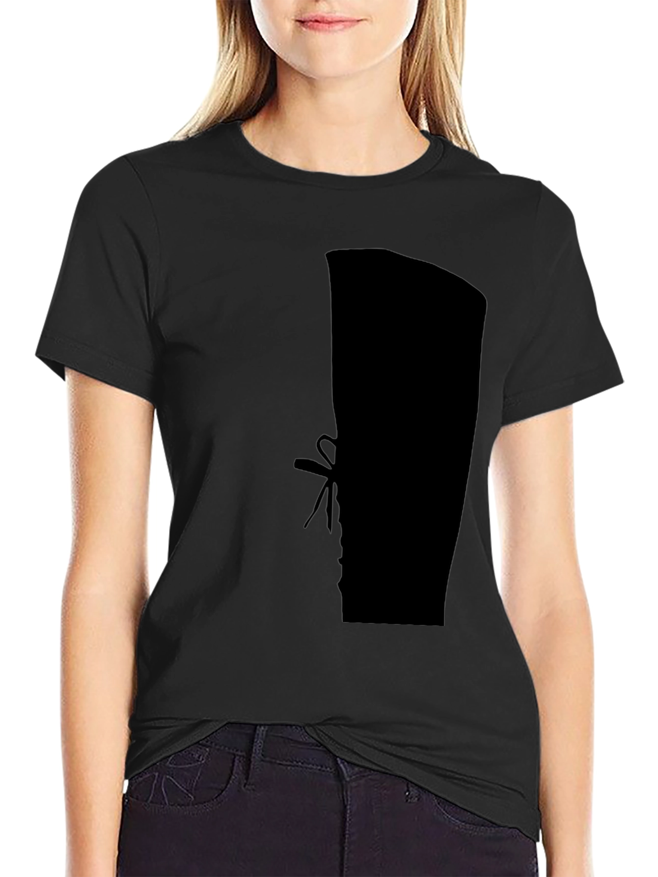 Silhouette Boot Print Black T-Shirt