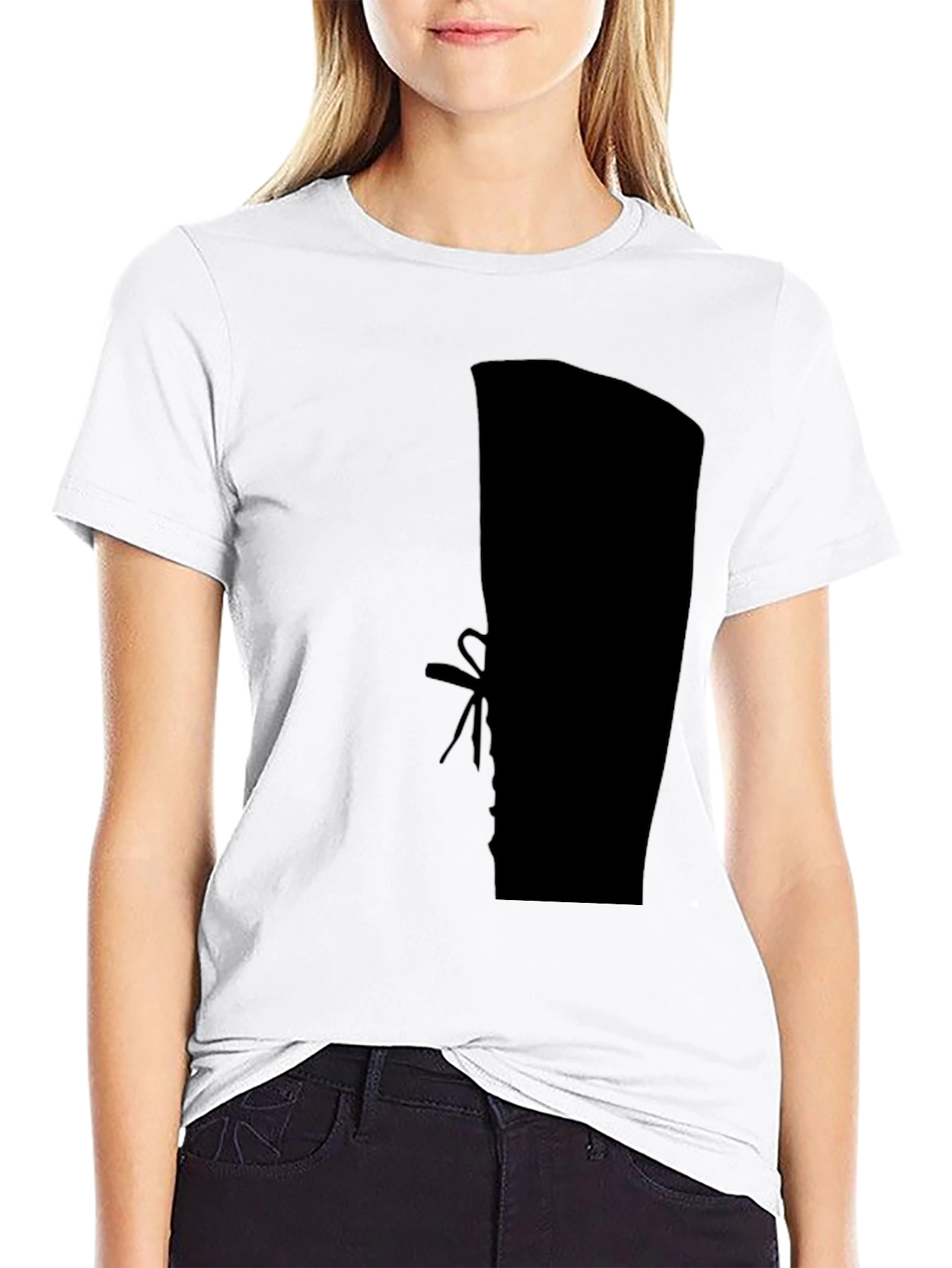 Silhouette Boot Print Black T-Shirt