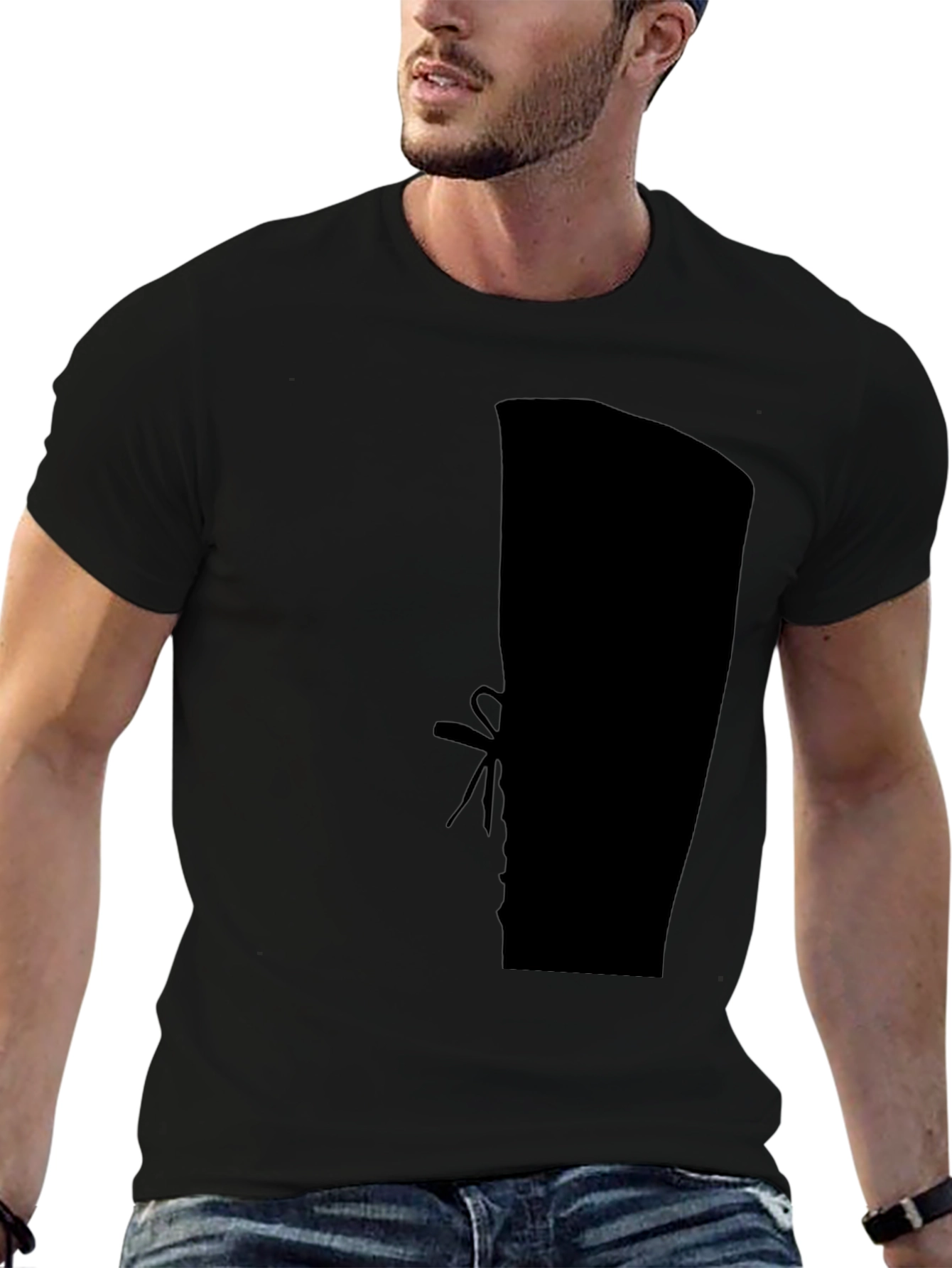 Silhouette Boot Print Black T-Shirt
