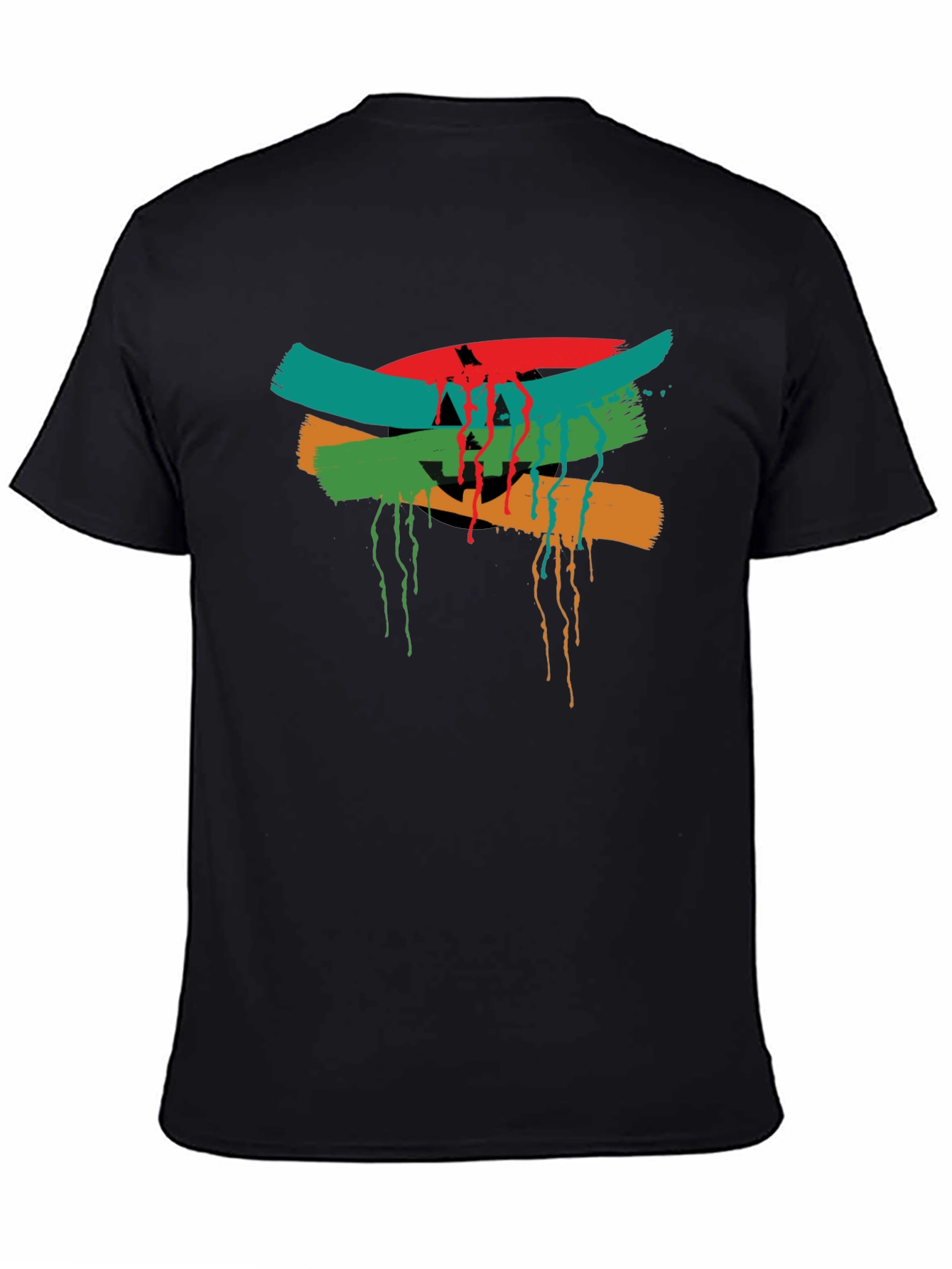 Abstract Graphic Tee - Mens Black T-Shirt