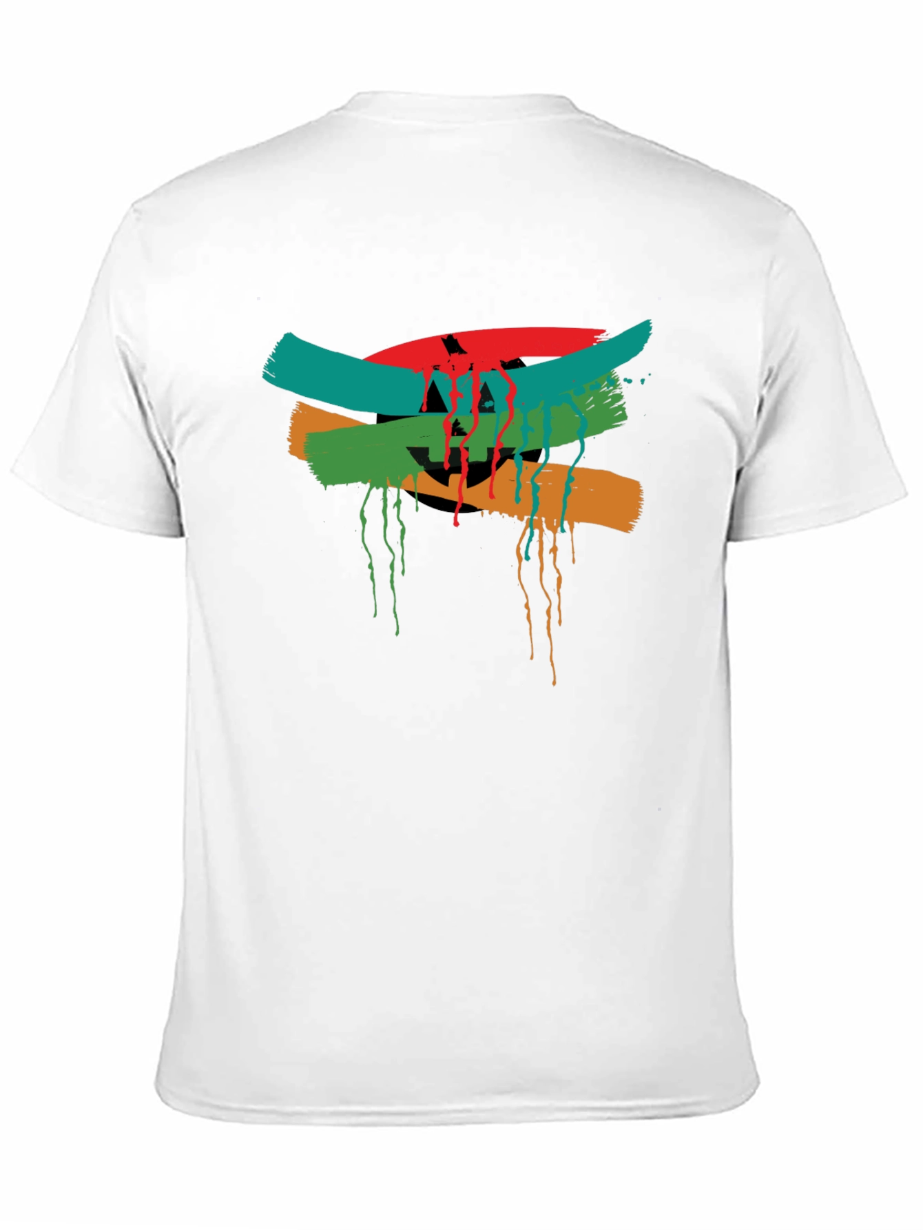 Abstract Graphic Tee - Mens Black T-Shirt
