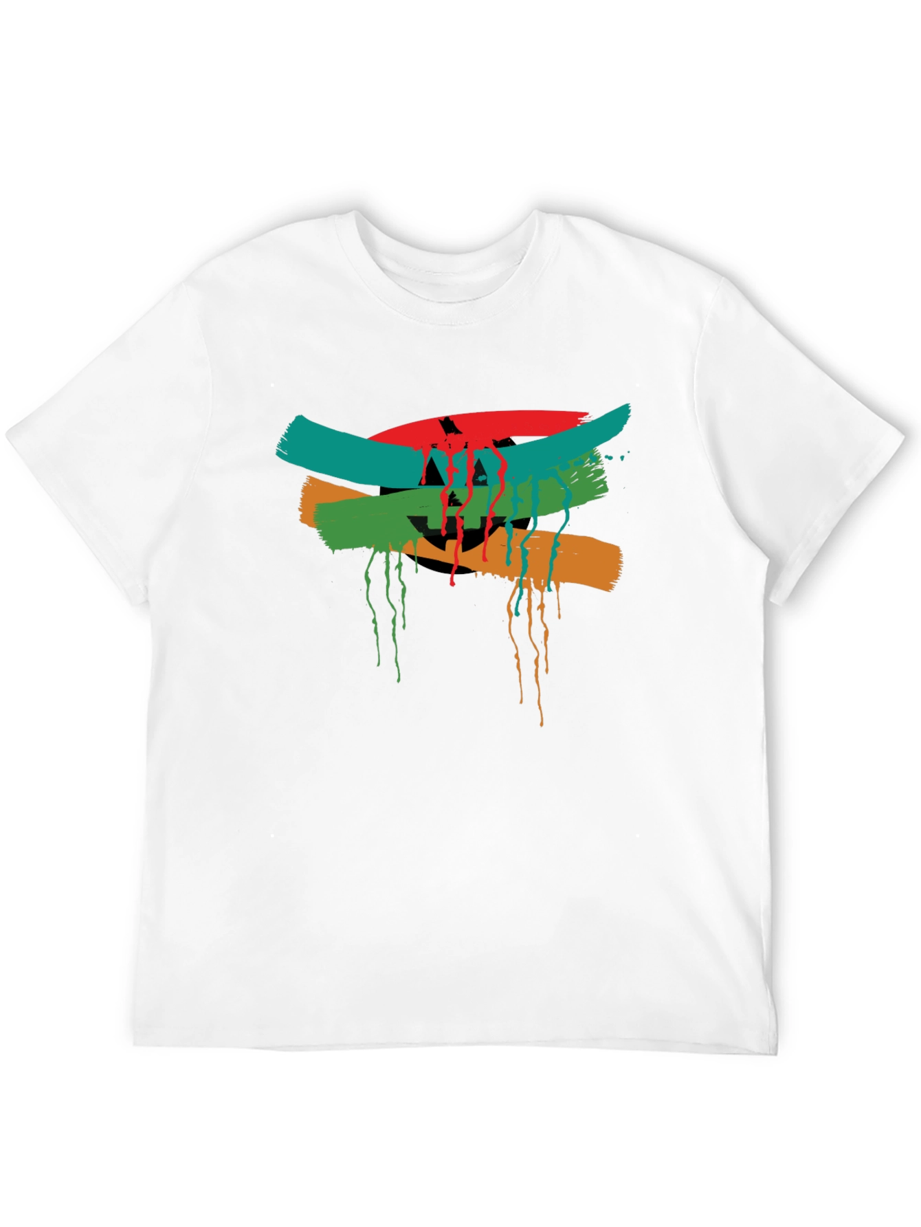 Abstract Graphic Tee - Mens Black T-Shirt