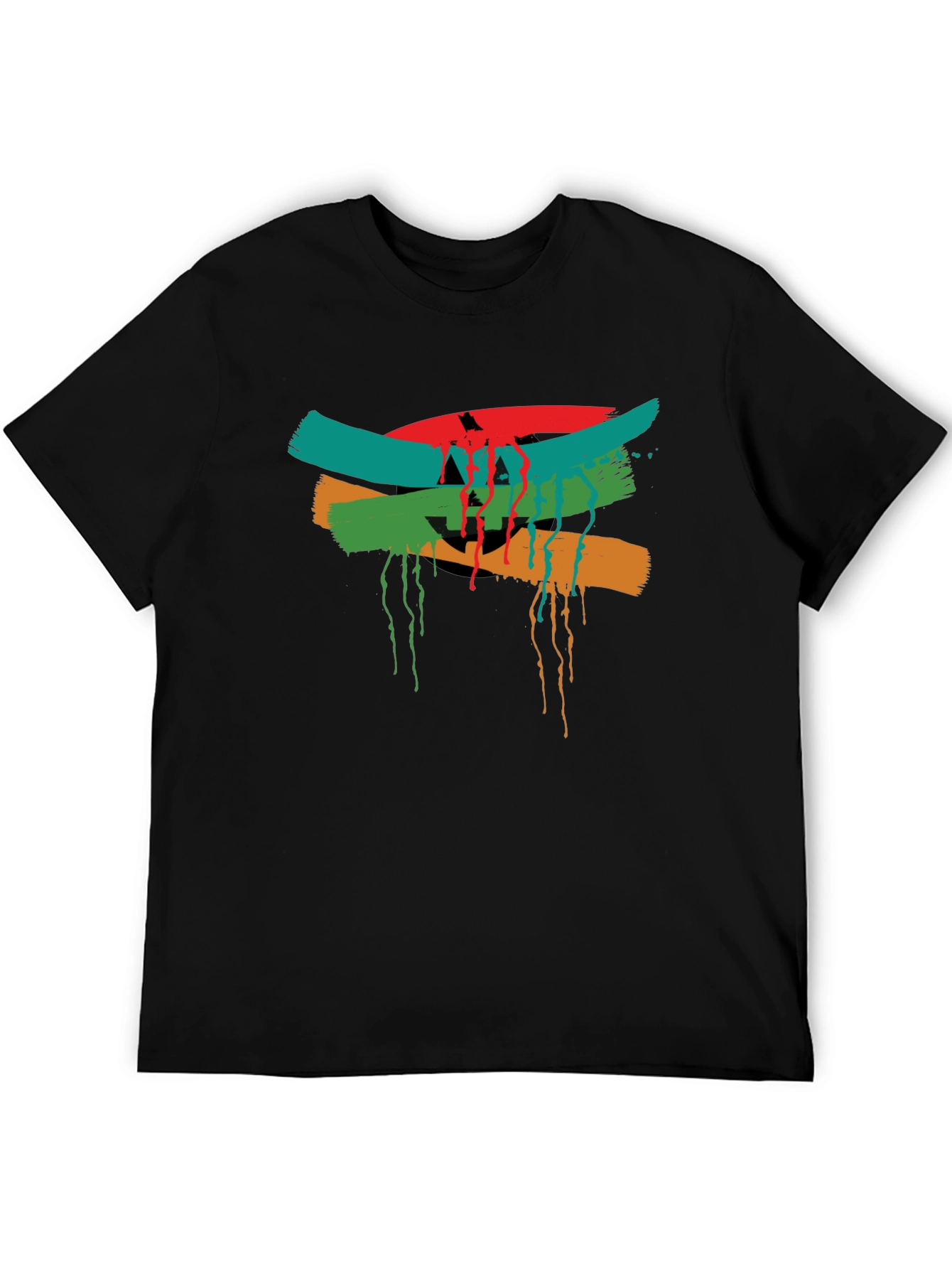 Abstract Graphic Tee - Mens Black T-Shirt
