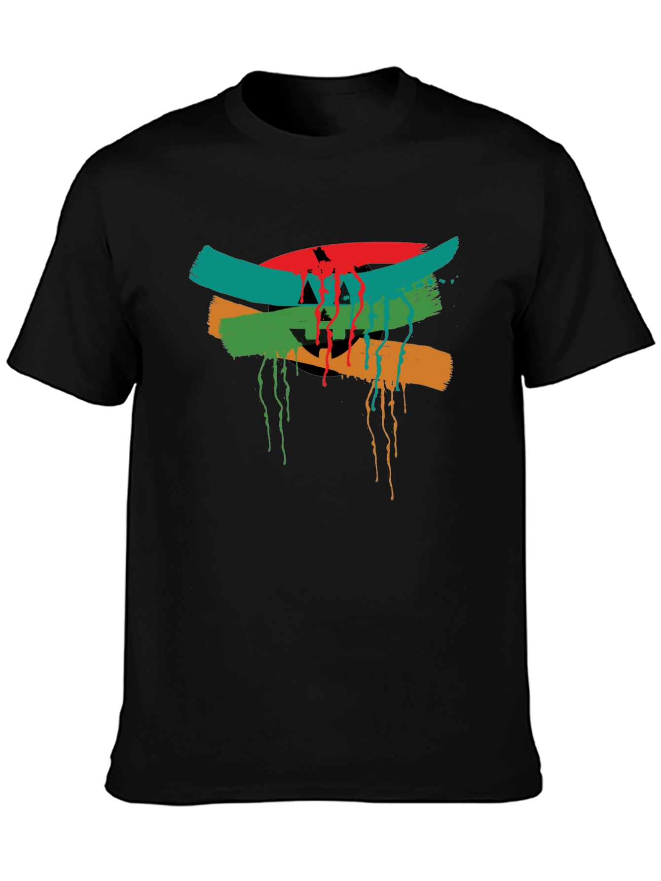 Abstract Graphic Tee - Mens Black T-Shirt