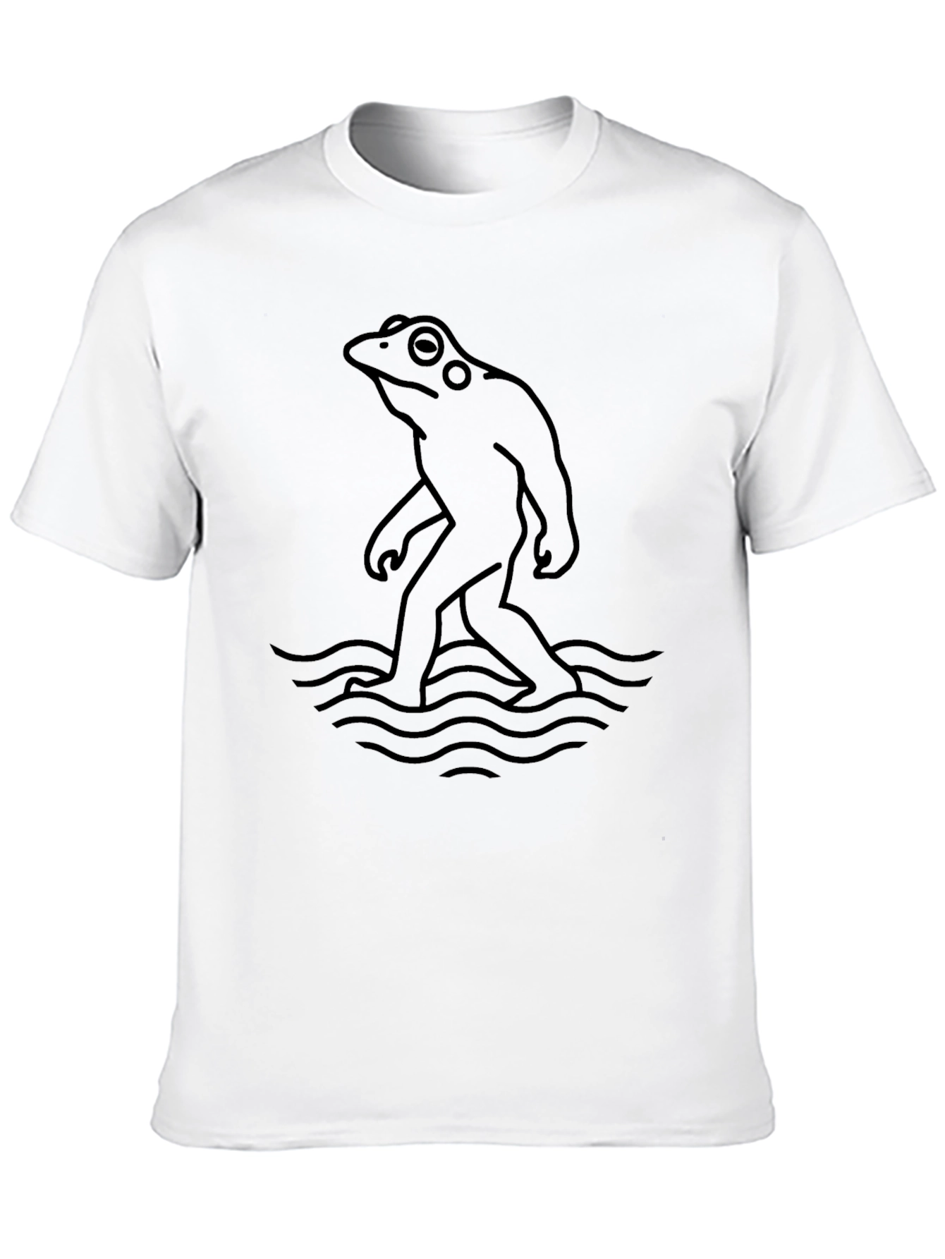 Frogfoot Black T-Shirt - Quirky Graphic Tee