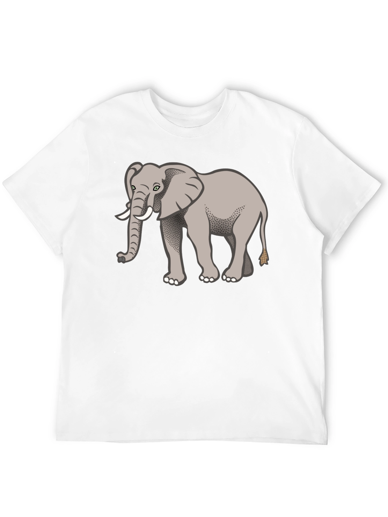 Elephant Graphic Print Tee - Unisex Crew Neck Shirt